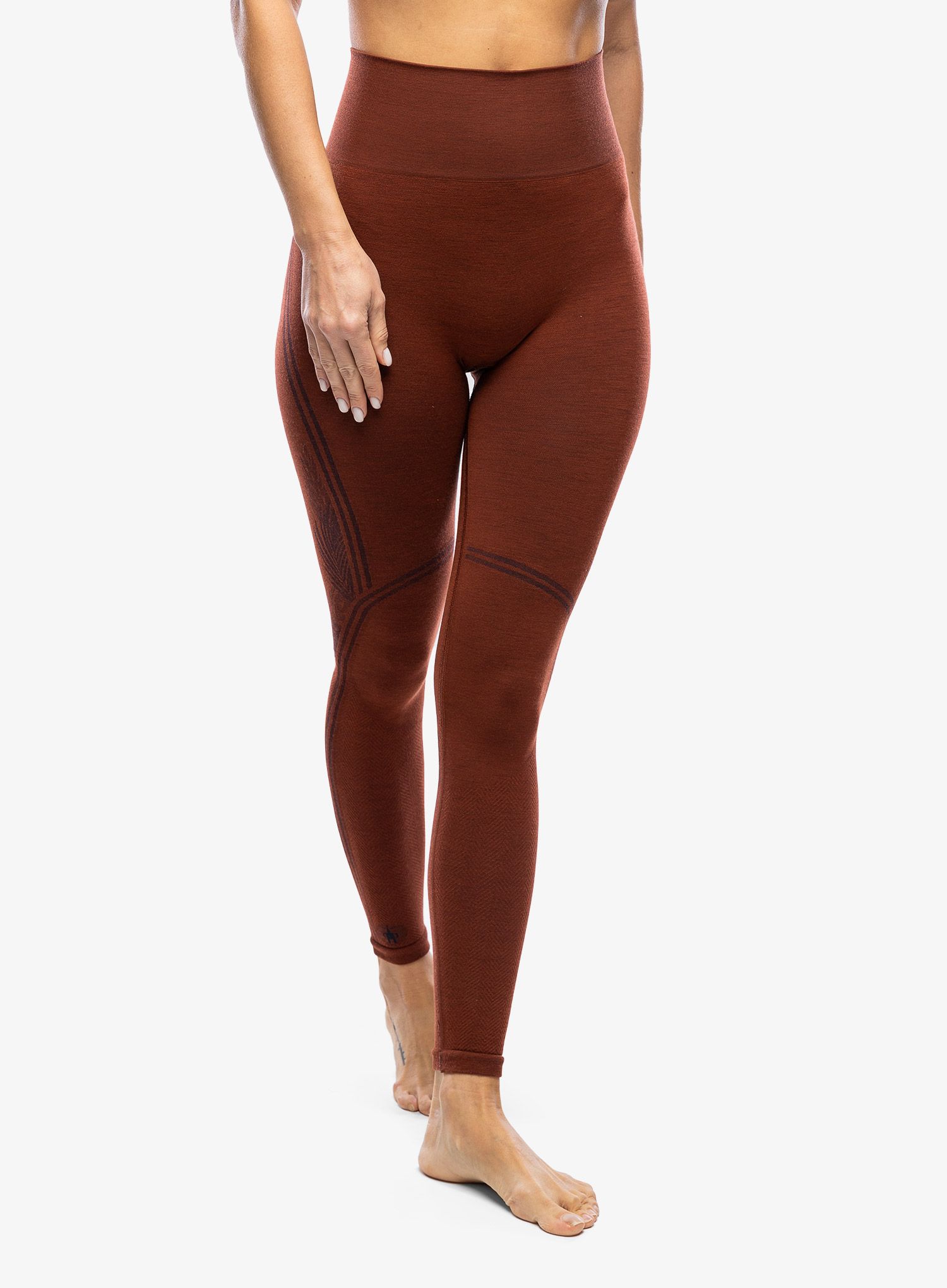 Dámské legíny Smartwool Intraknit Active Base Layer Bottom - pecan brown