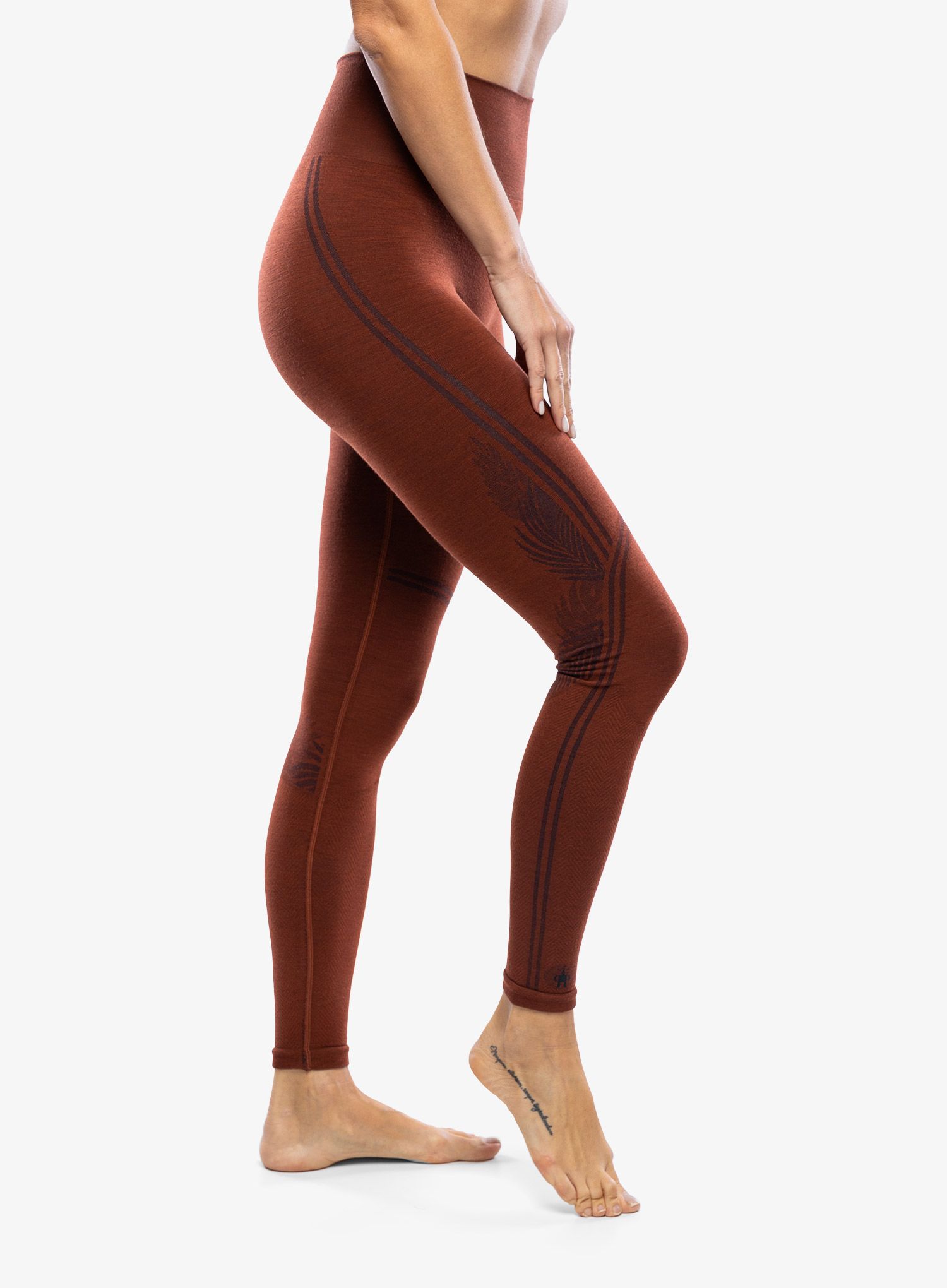 Dámské legíny Smartwool Intraknit Active Base Layer Bottom - pecan brown