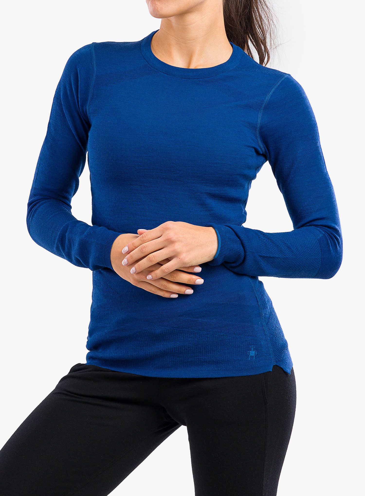 Dámská mikina Smartwool Intraknit Thermal Merino BL Crew - blueberry