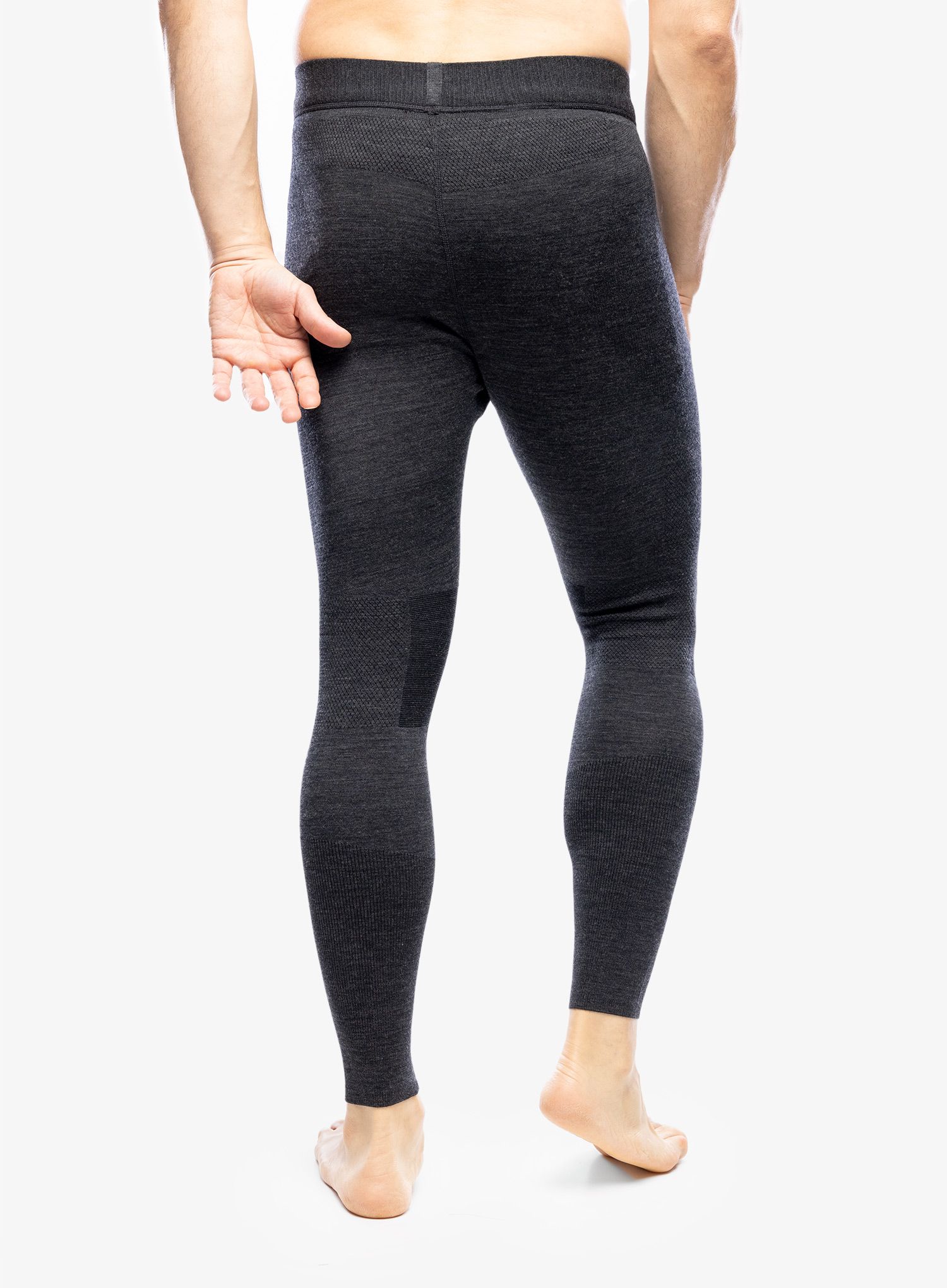 Termolegíny Smartwool Intraknit Thermal Merino Base Layer Bottom - charcoal heather/black