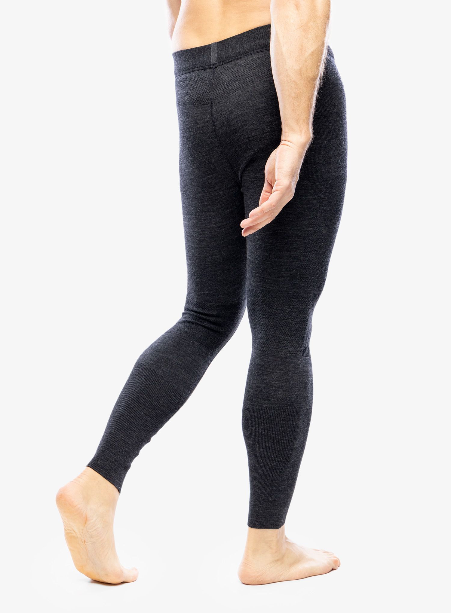 Termolegíny Smartwool Intraknit Thermal Merino Base Layer Bottom - charcoal heather/black