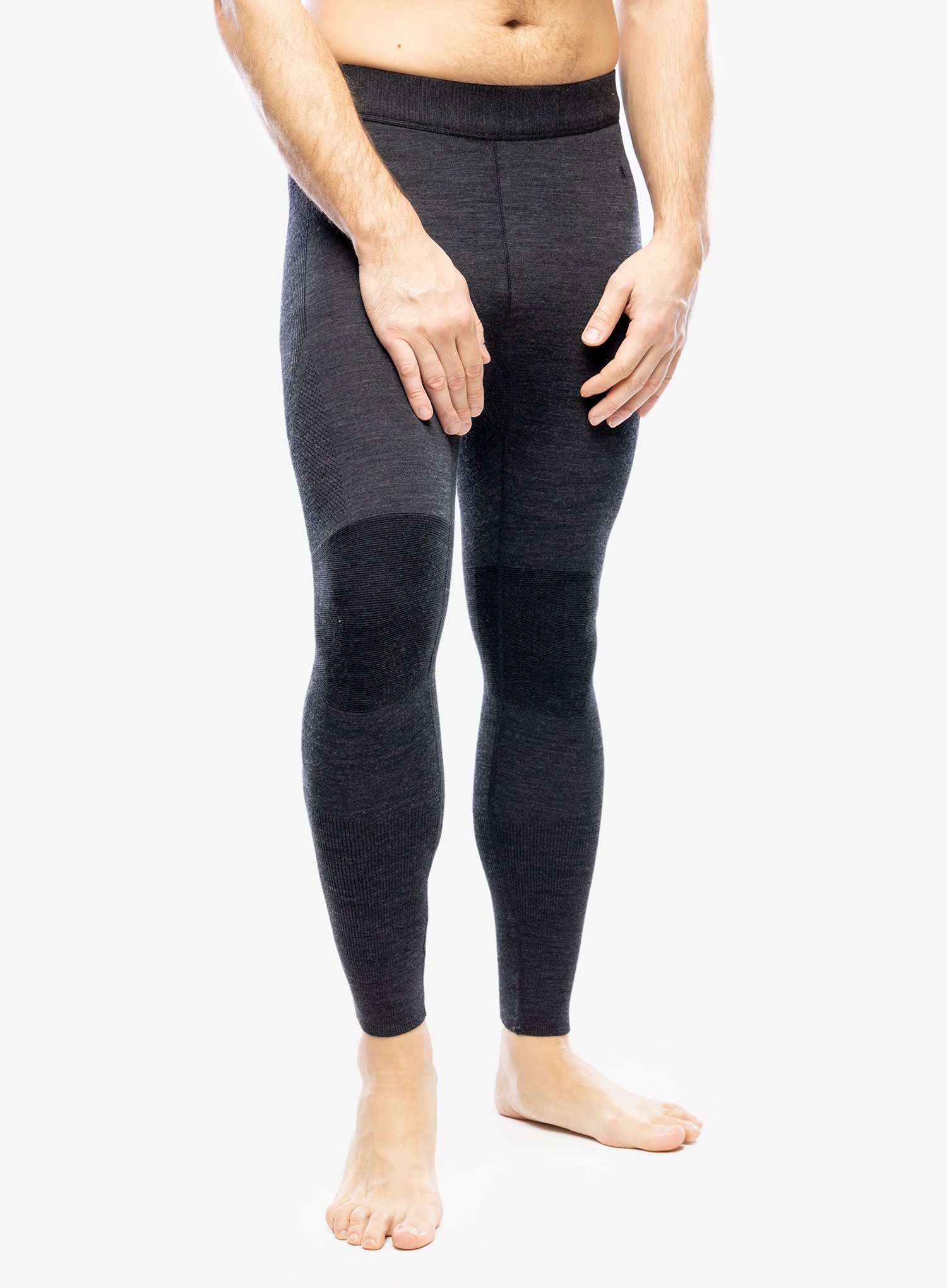 Termolegíny Smartwool Intraknit Thermal Merino Base Layer Bottom - charcoal heather/black