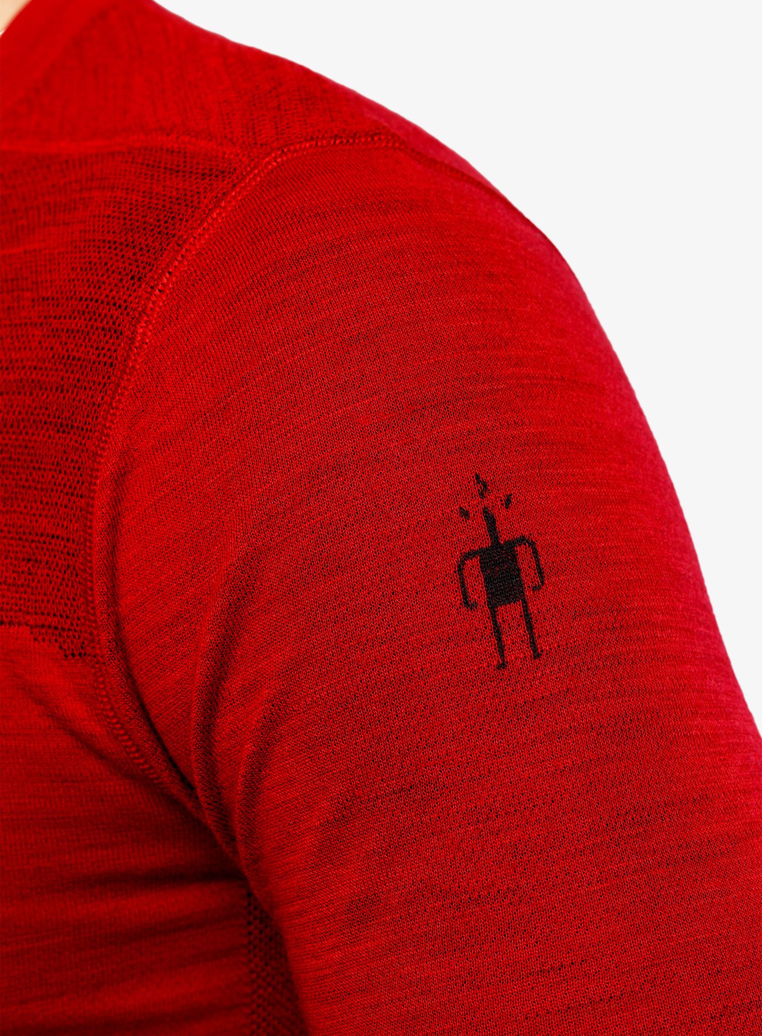 Mikina Smartwool Intraknit Thermal Merino Base Layer Crew - rythmic red