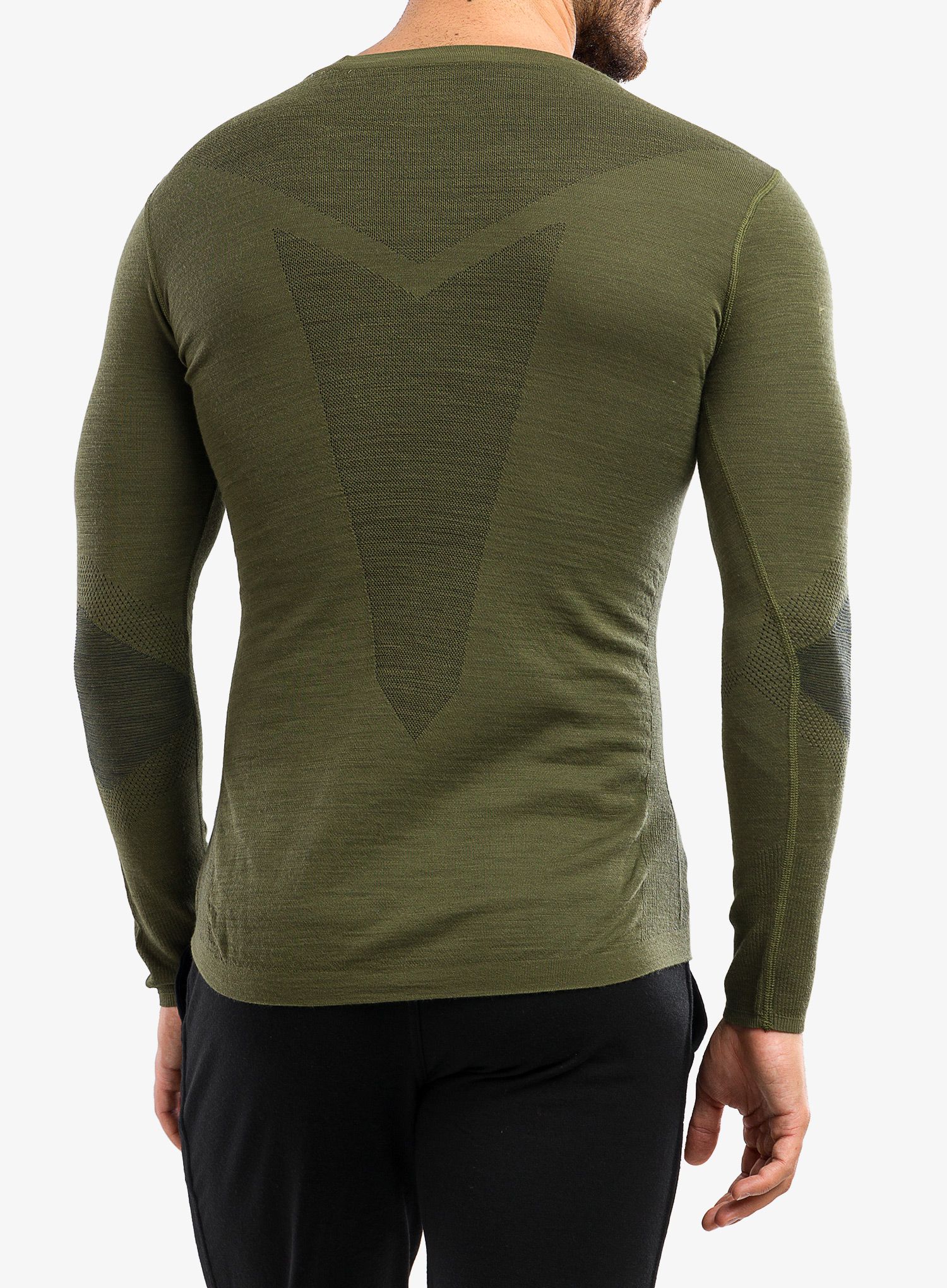 Mikina Smartwool Intraknit Thermal Merino Base Layer Crew  - winter moss