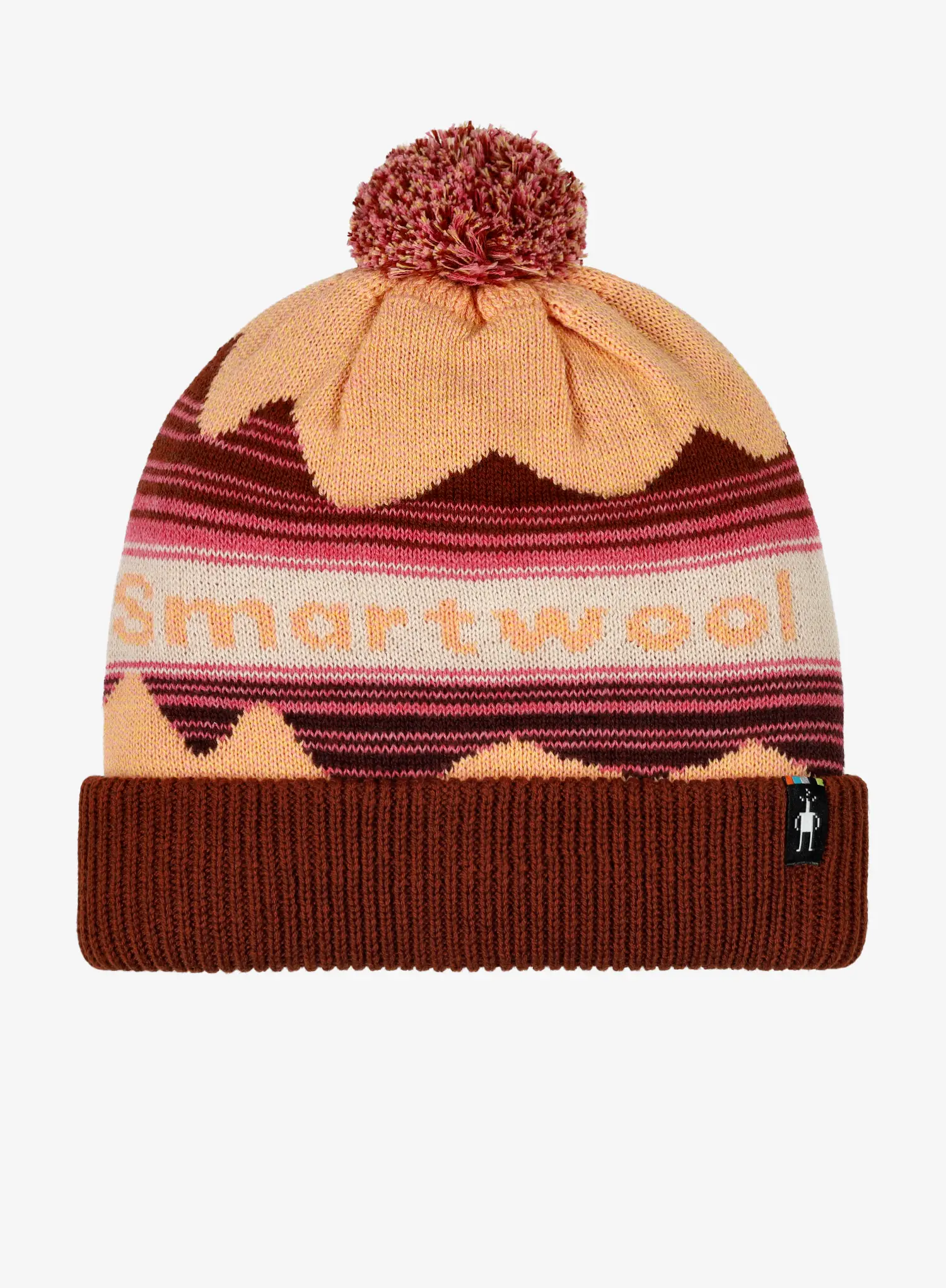 Zimní čepice Smartwool Knit Winter Pattern POM Beanie - apricot