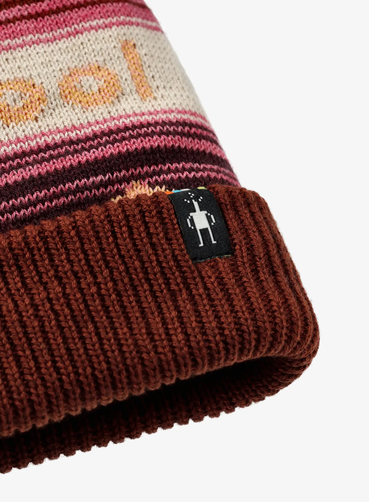 Zimní čepice Smartwool Knit Winter Pattern POM Beanie - apricot