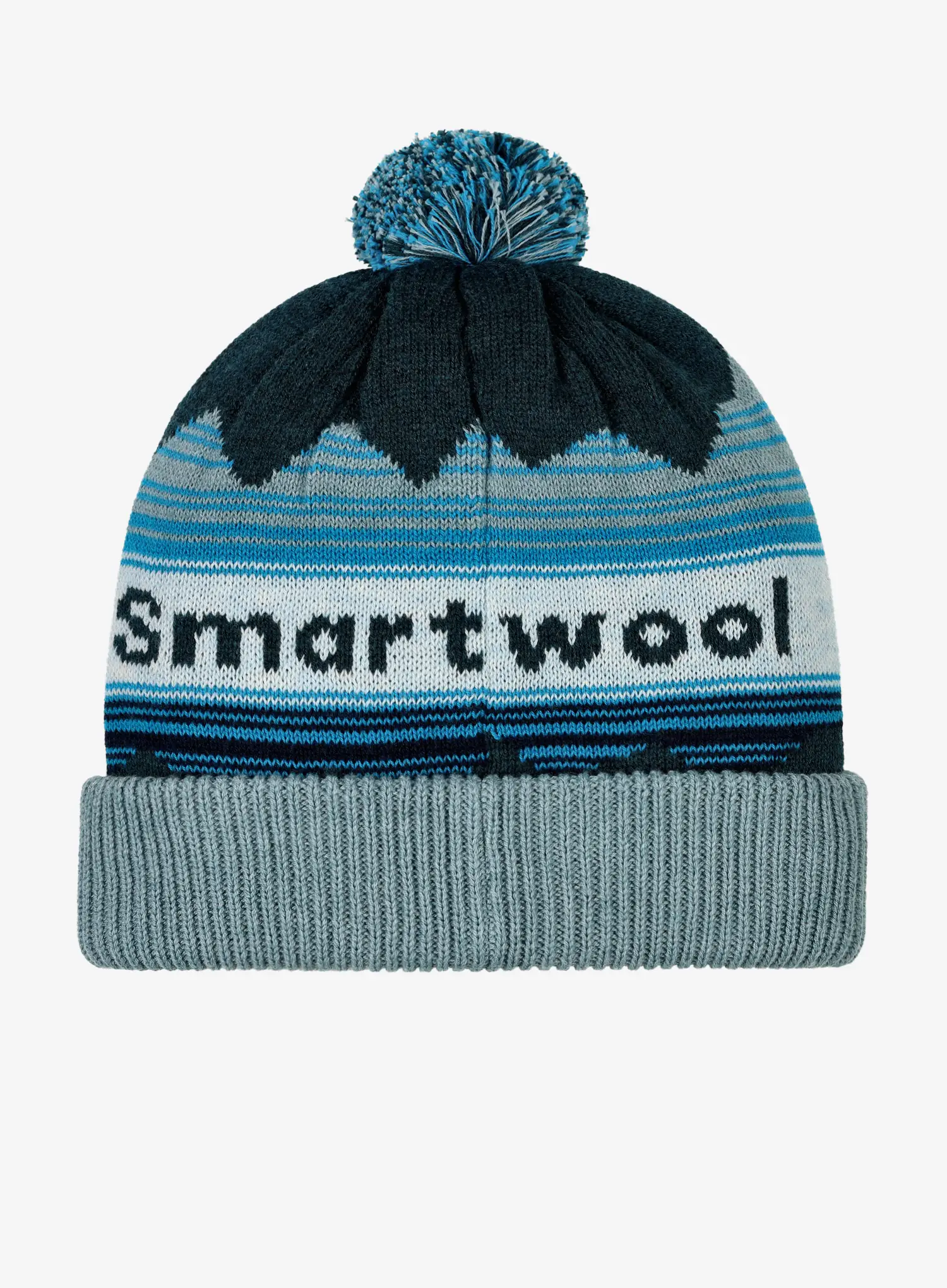 Zimní čepice Smartwool Knit Winter Pattern POM Beanie - twilight blue heather