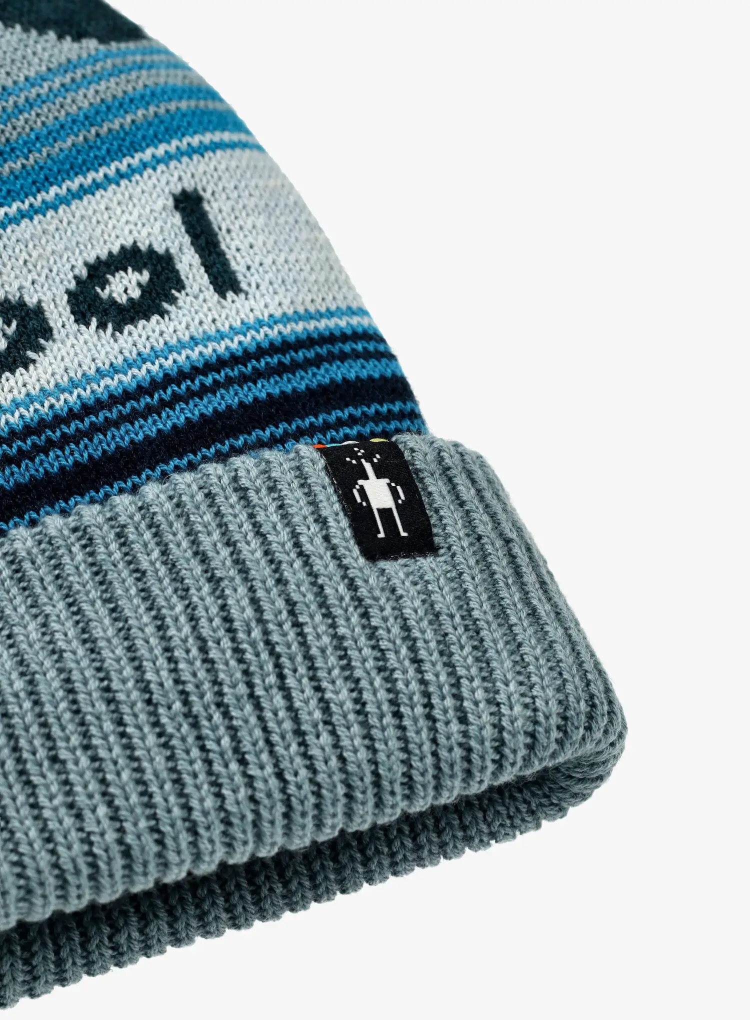 Zimní čepice Smartwool Knit Winter Pattern POM Beanie - twilight blue heather