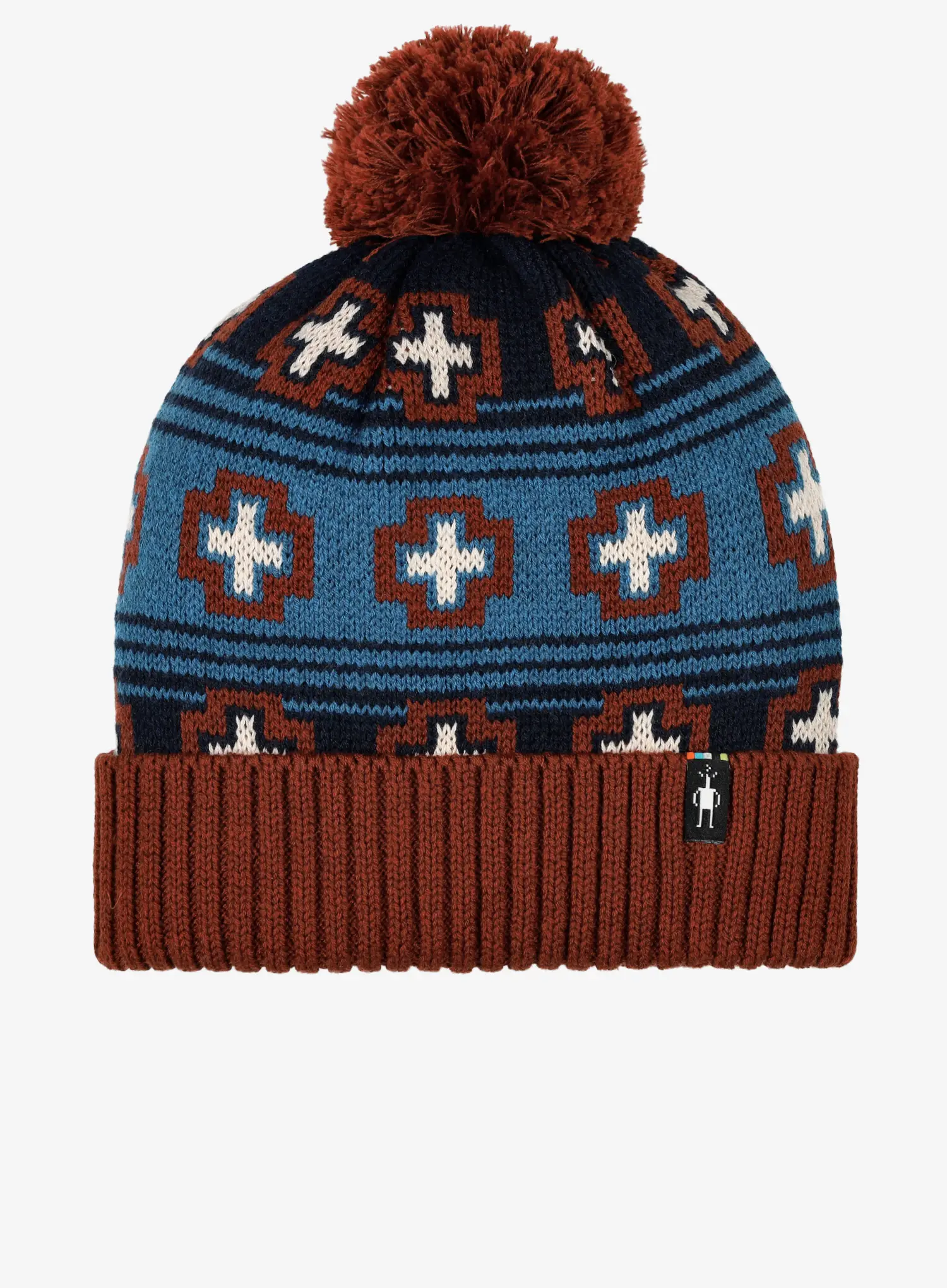 Zimní čepice Smartwool Fleece Lined Paths Beanie - deep navy paths crossed