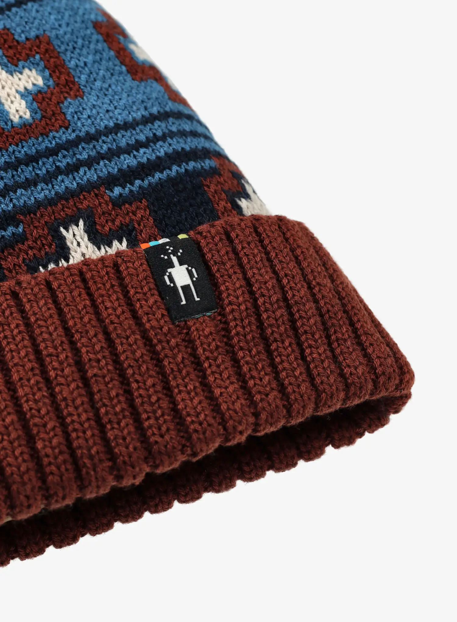 Zimní čepice Smartwool Fleece Lined Paths Beanie - deep navy paths crossed