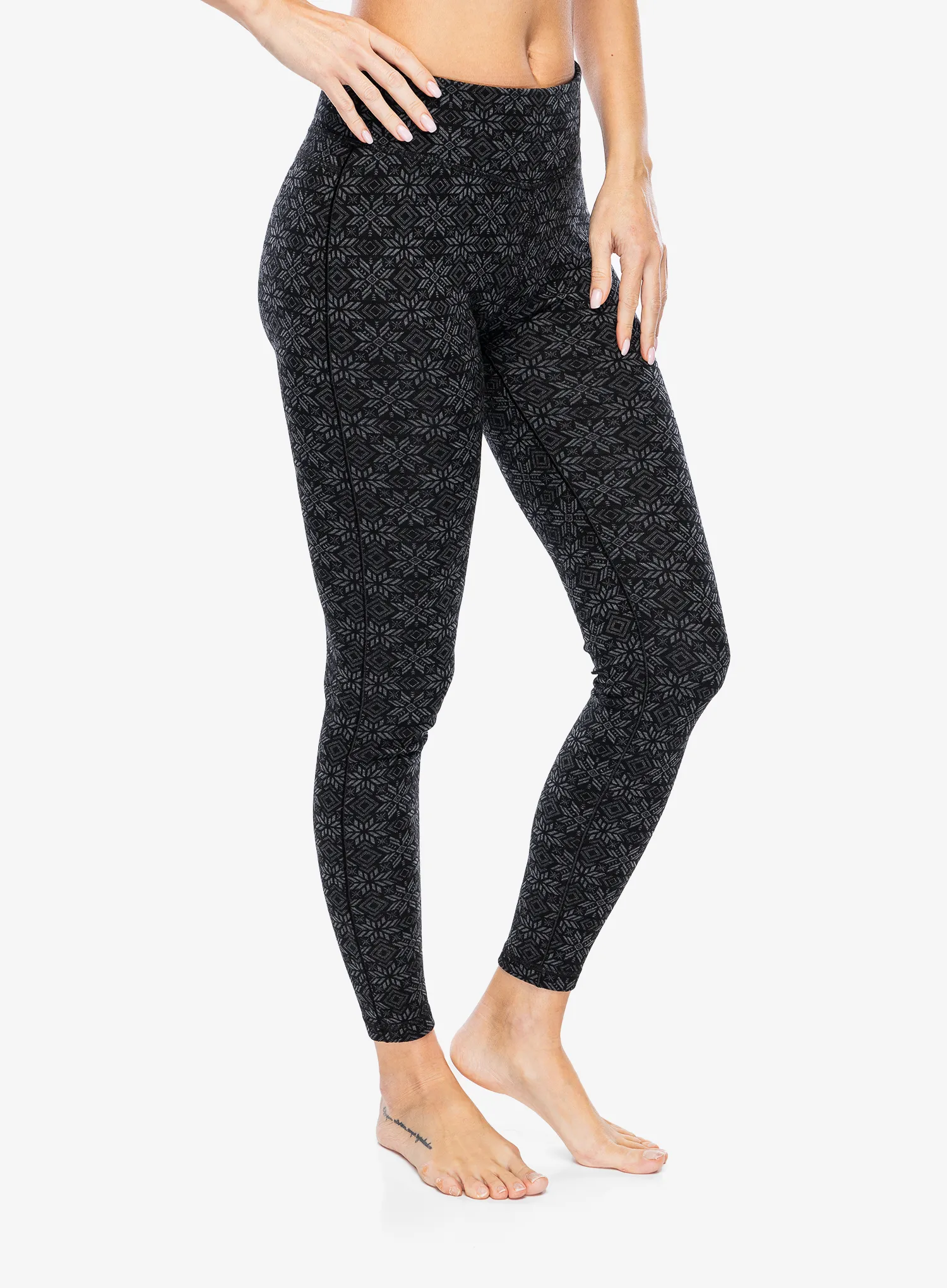 Termolegíny dámské Smartwool Merino 250 Baselayer Bottom - black digi snow