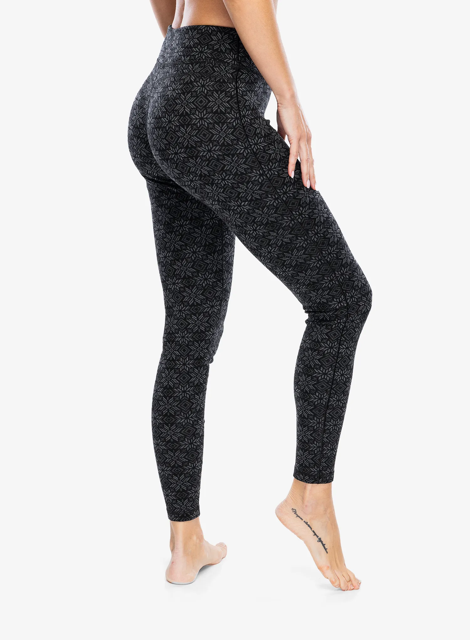 Termolegíny dámské Smartwool Merino 250 Baselayer Bottom - black digi snow