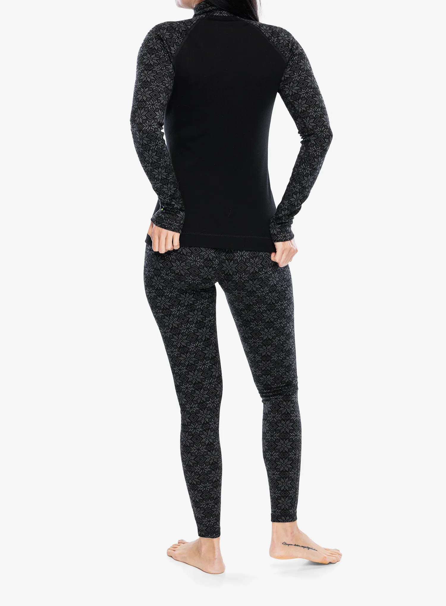 Termolegíny dámské Smartwool Merino 250 Baselayer Bottom - black digi snow