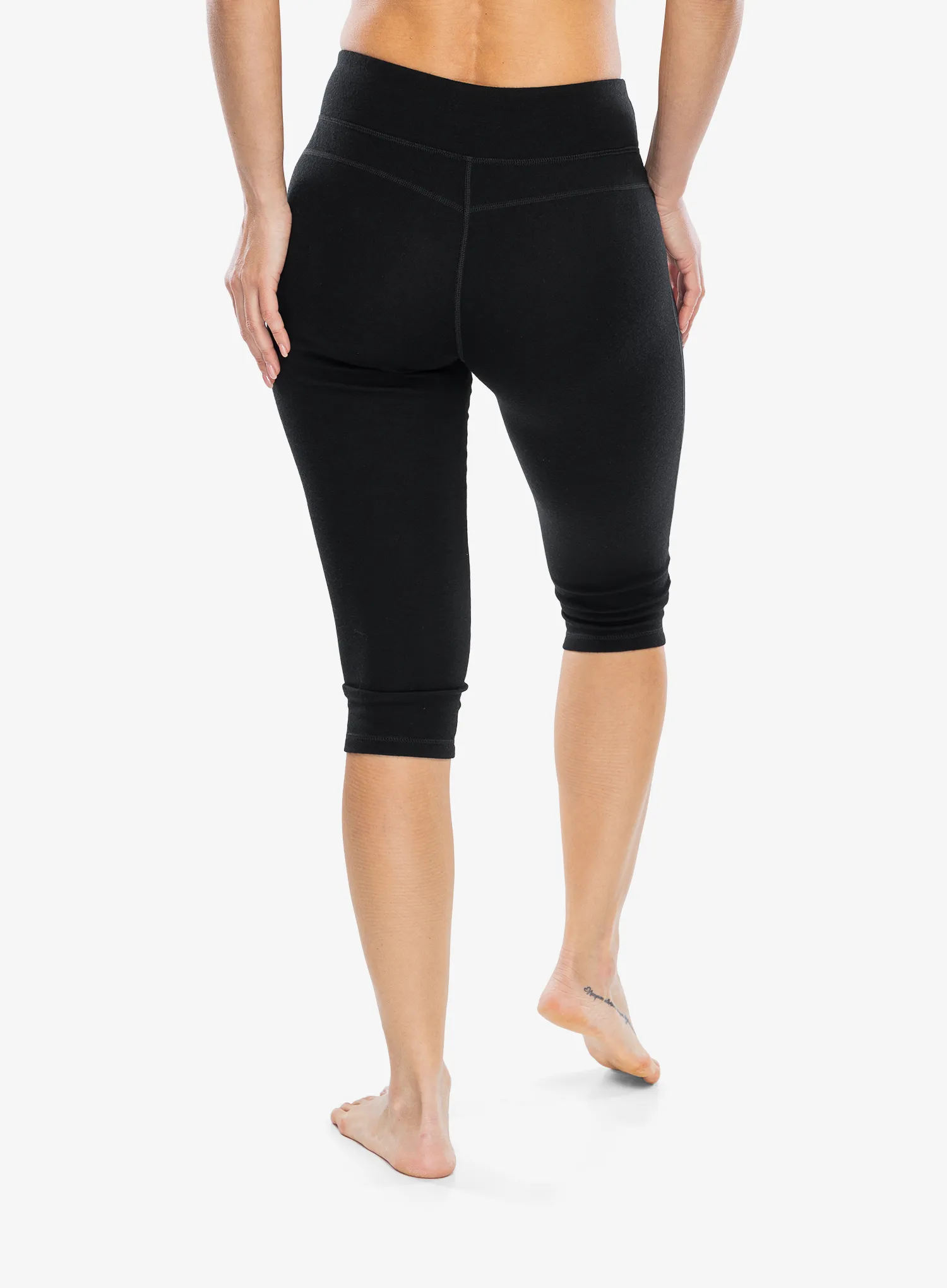 Termo legíny dámské Smartwool Merino Baselayer 3/4 Bottom - black