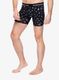 Funkční boxerky Smartwool Merino Print Boxer Brief Boxed - black gone camping
