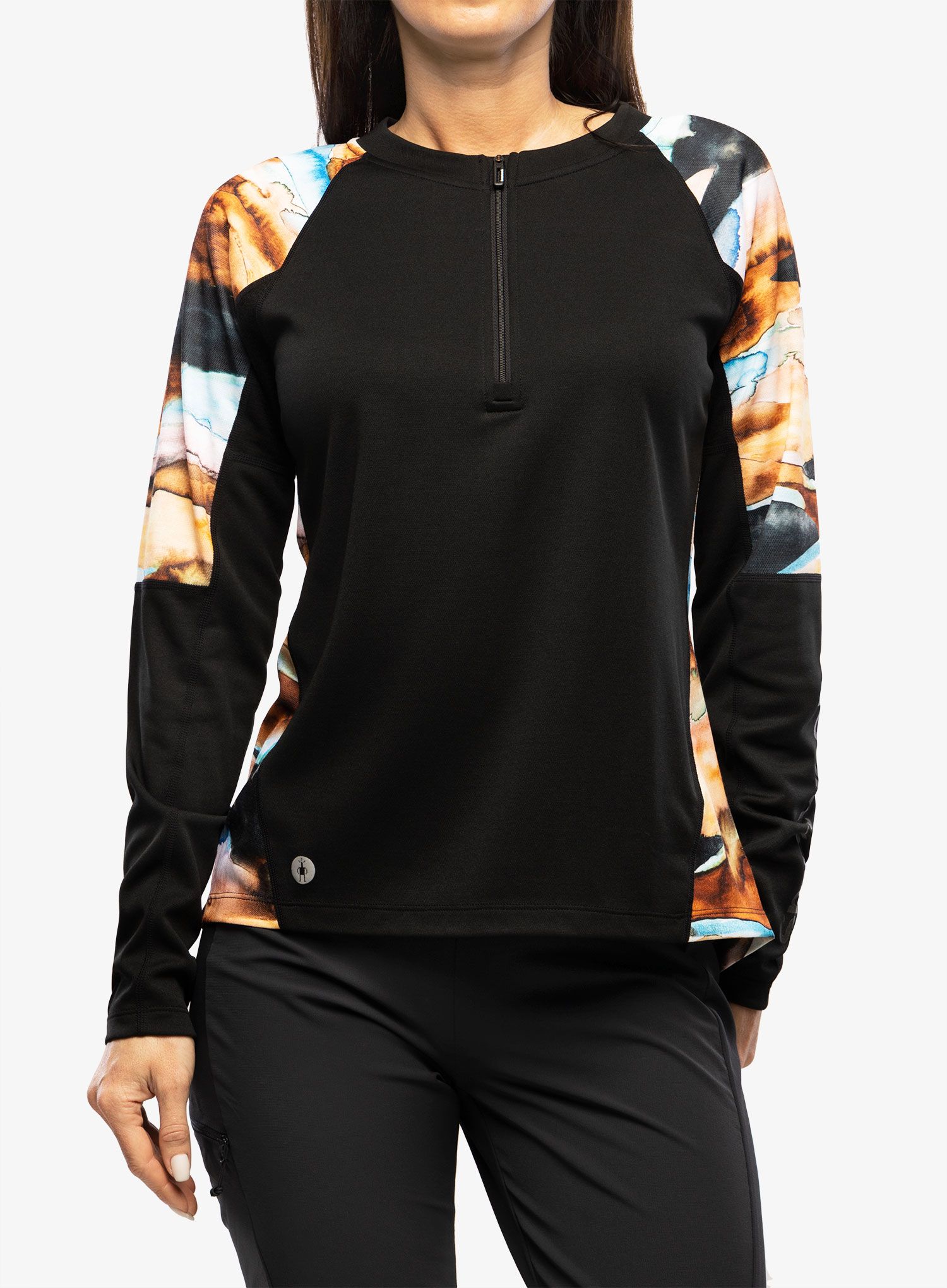 Cyklistická mikina dámská Smartwool Mountain Bike LS Jersey - black