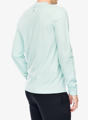 Mikina bez kapuce Smartwool Original Shred Graphic Long Sleeve Tee - arctic green