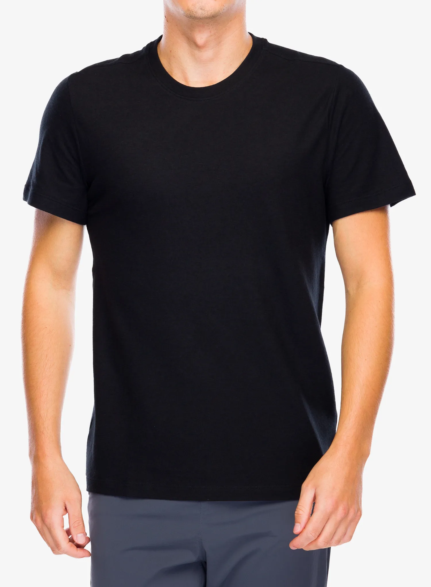 Merino triko Smartwool  Perfect Crew Tee - black