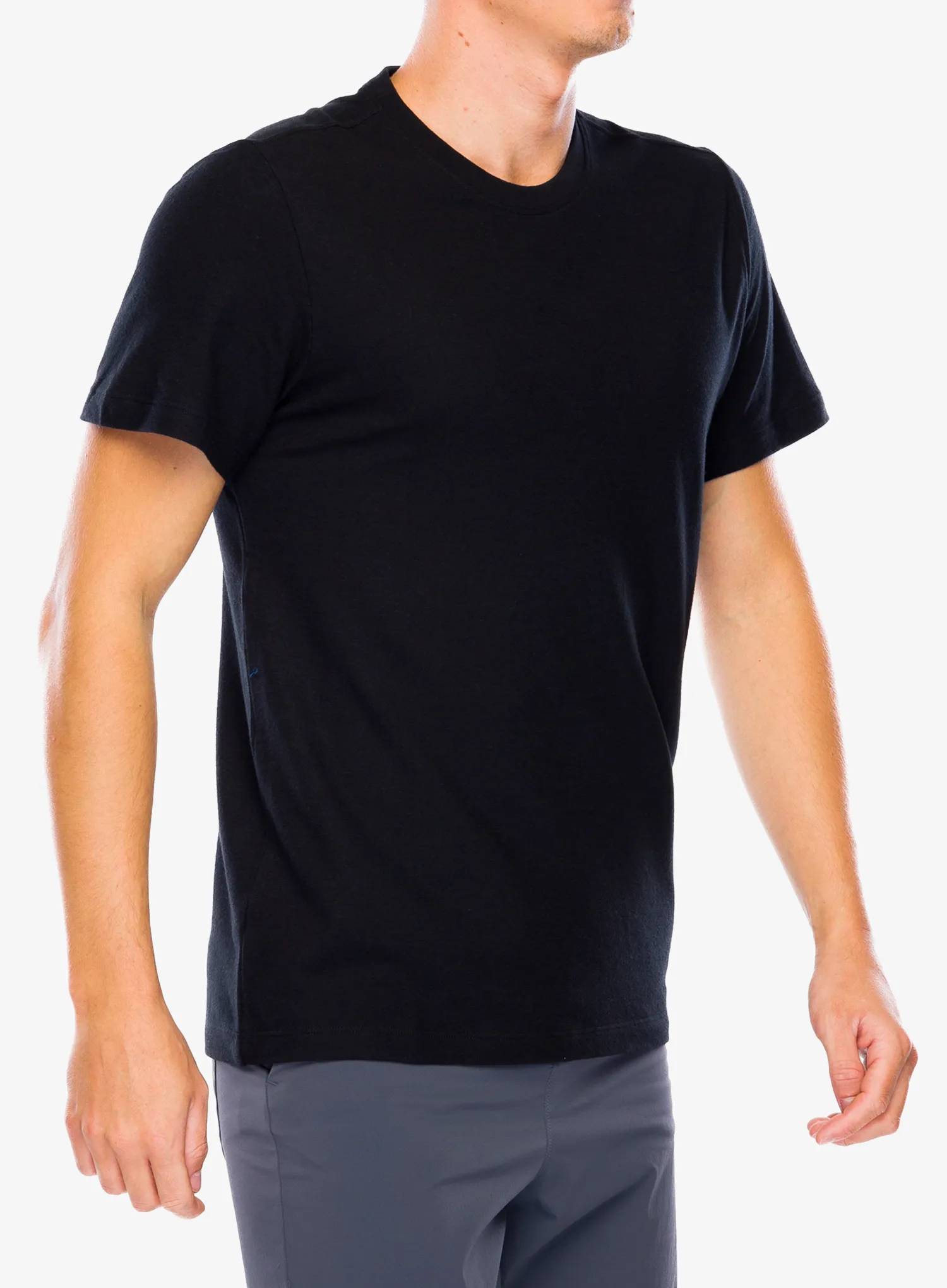 Merino triko Smartwool  Perfect Crew Tee - black