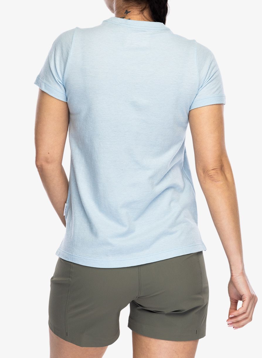 Dámské tričko Smartwool Perfect Crew Tee - winter sky heather