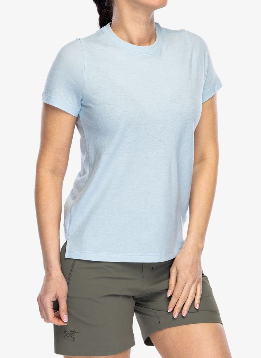 Dámské tričko Smartwool Perfect Crew Tee - winter sky heather