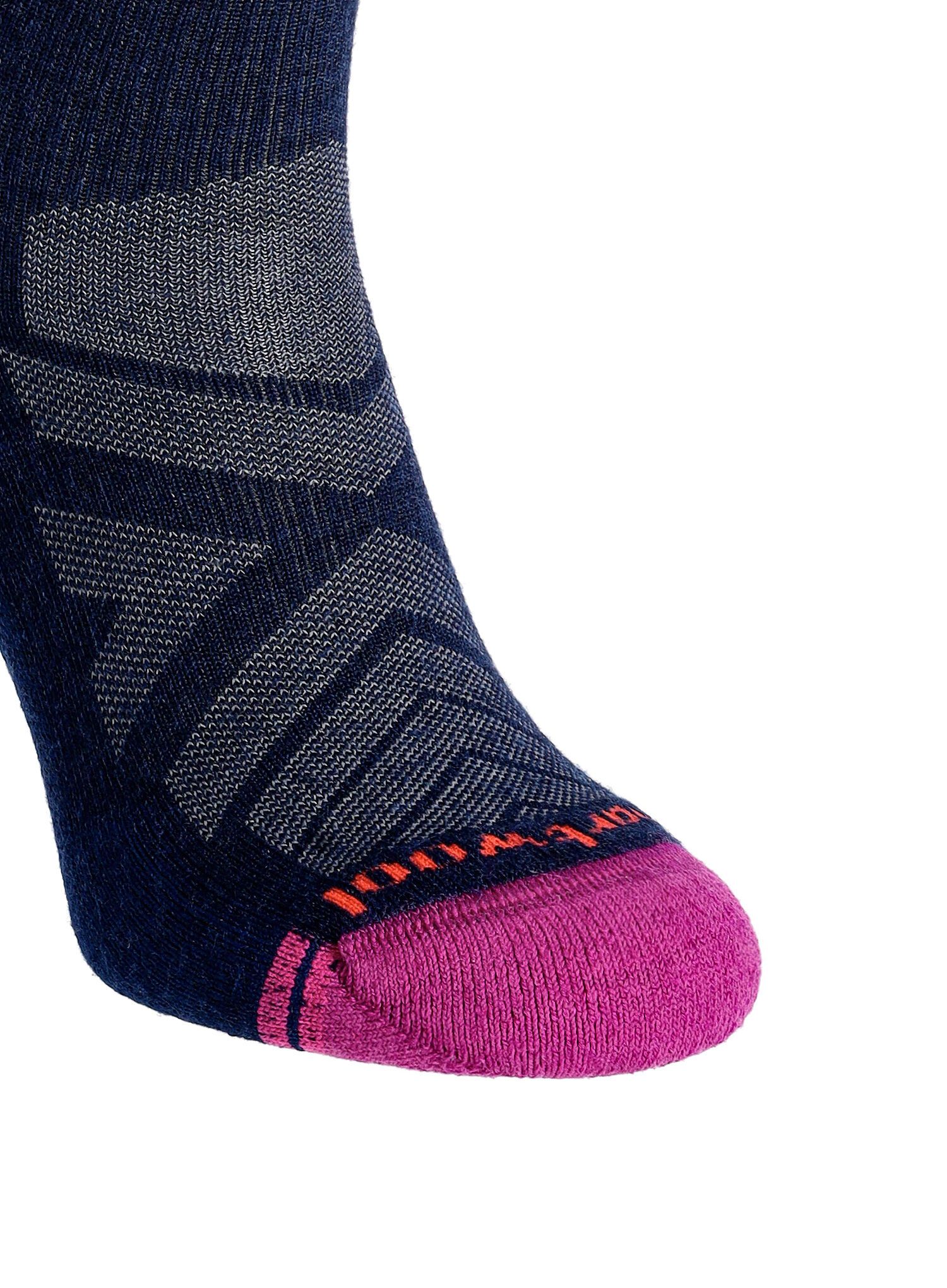 Merino ponožky dámské Smartwool Performance Hike Light Cushion Tube Stripe - deep navy/pink