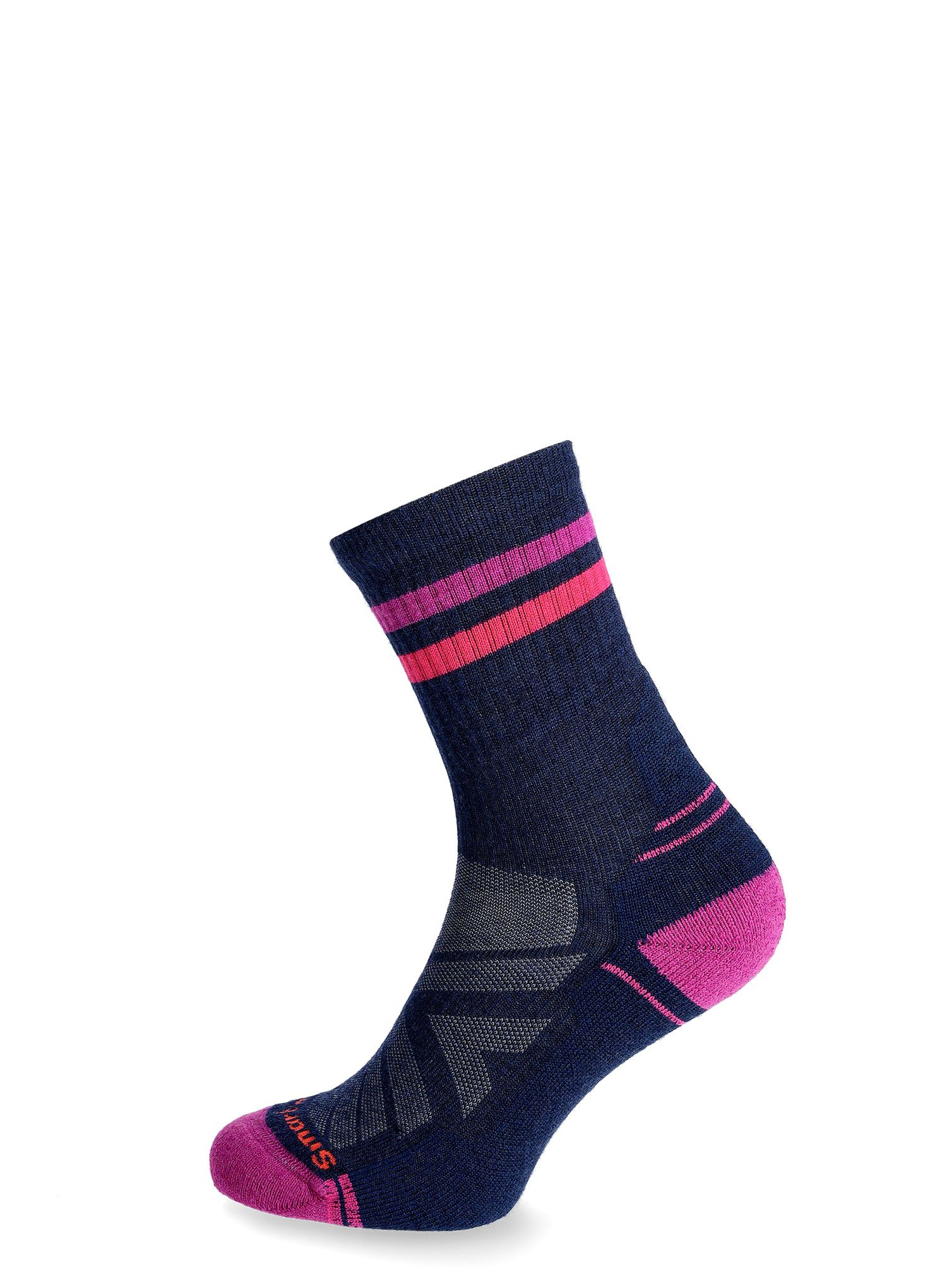 Merino ponožky dámské Smartwool Performance Hike Light Cushion Tube Stripe - deep navy/pink