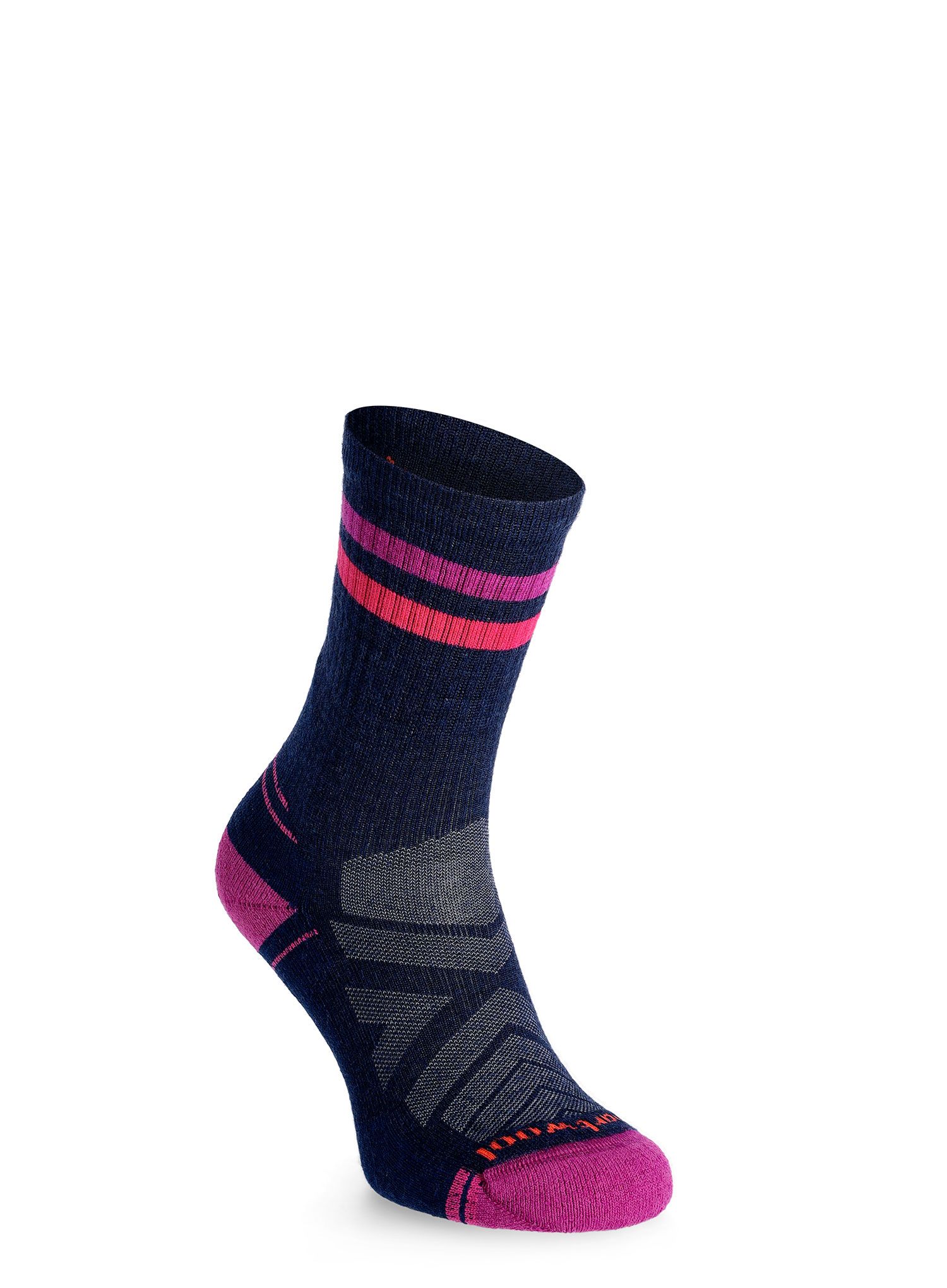 Merino ponožky dámské Smartwool Performance Hike Light Cushion Tube Stripe - deep navy/pink