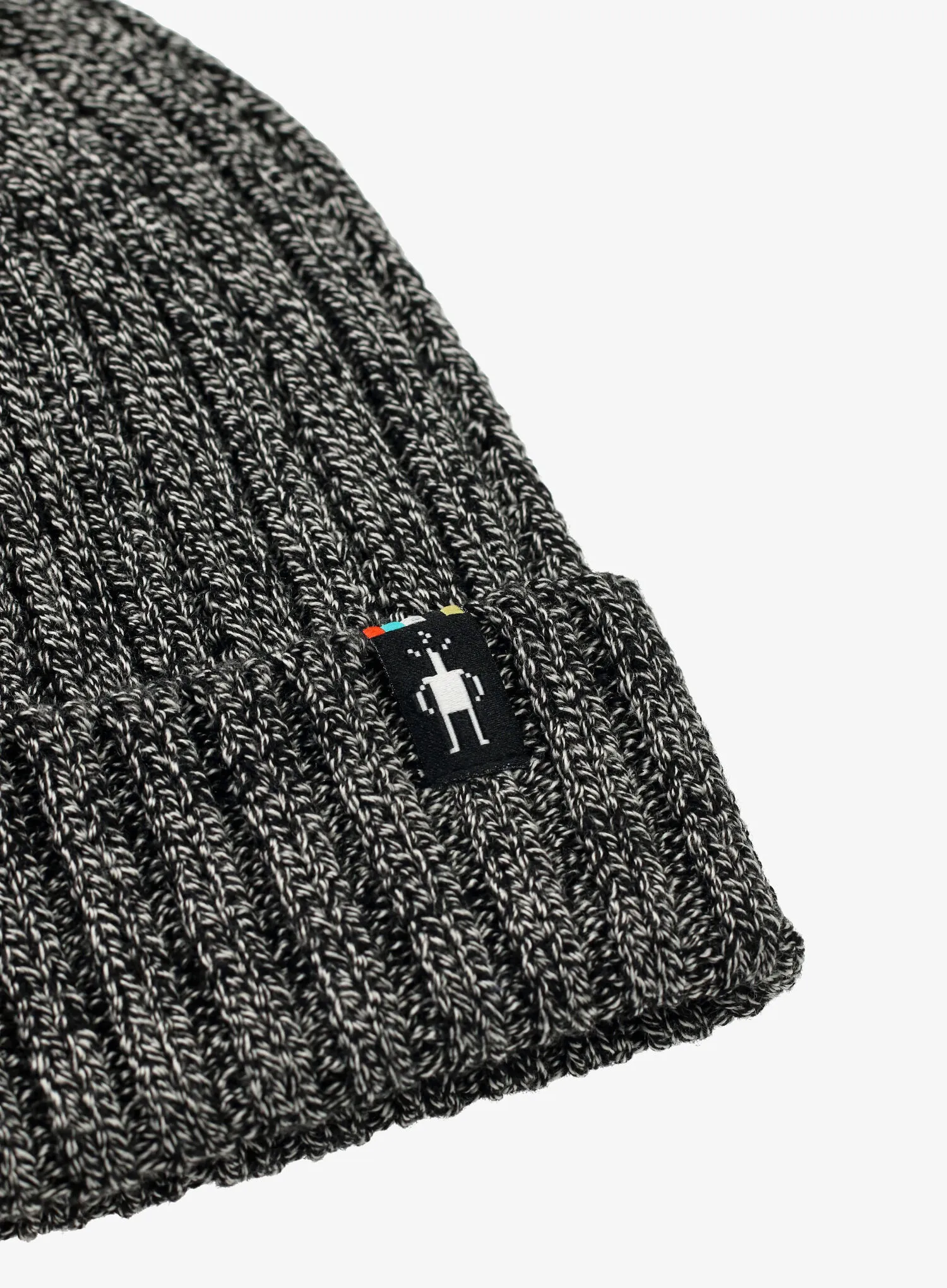 Zimní čepice Smartwool Rib Hat - black natural marl