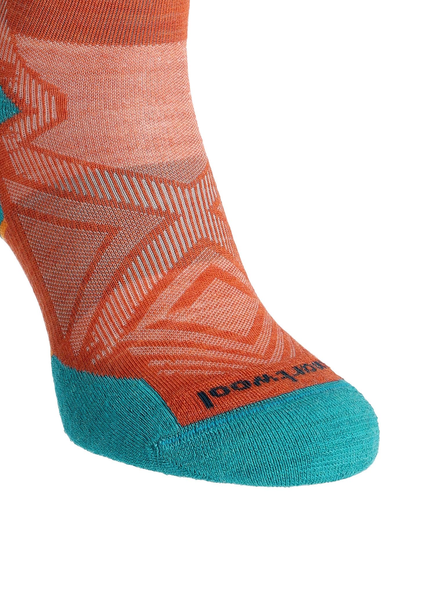Ponožky na běhání Smartwool Run Targeted Cushion Ankle Socks - orange rust
