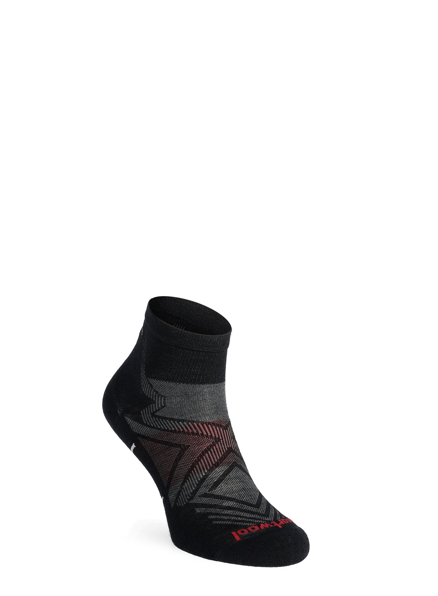 Ponožky na běhání Smartwool Run Zero Cushion Ankle  - black