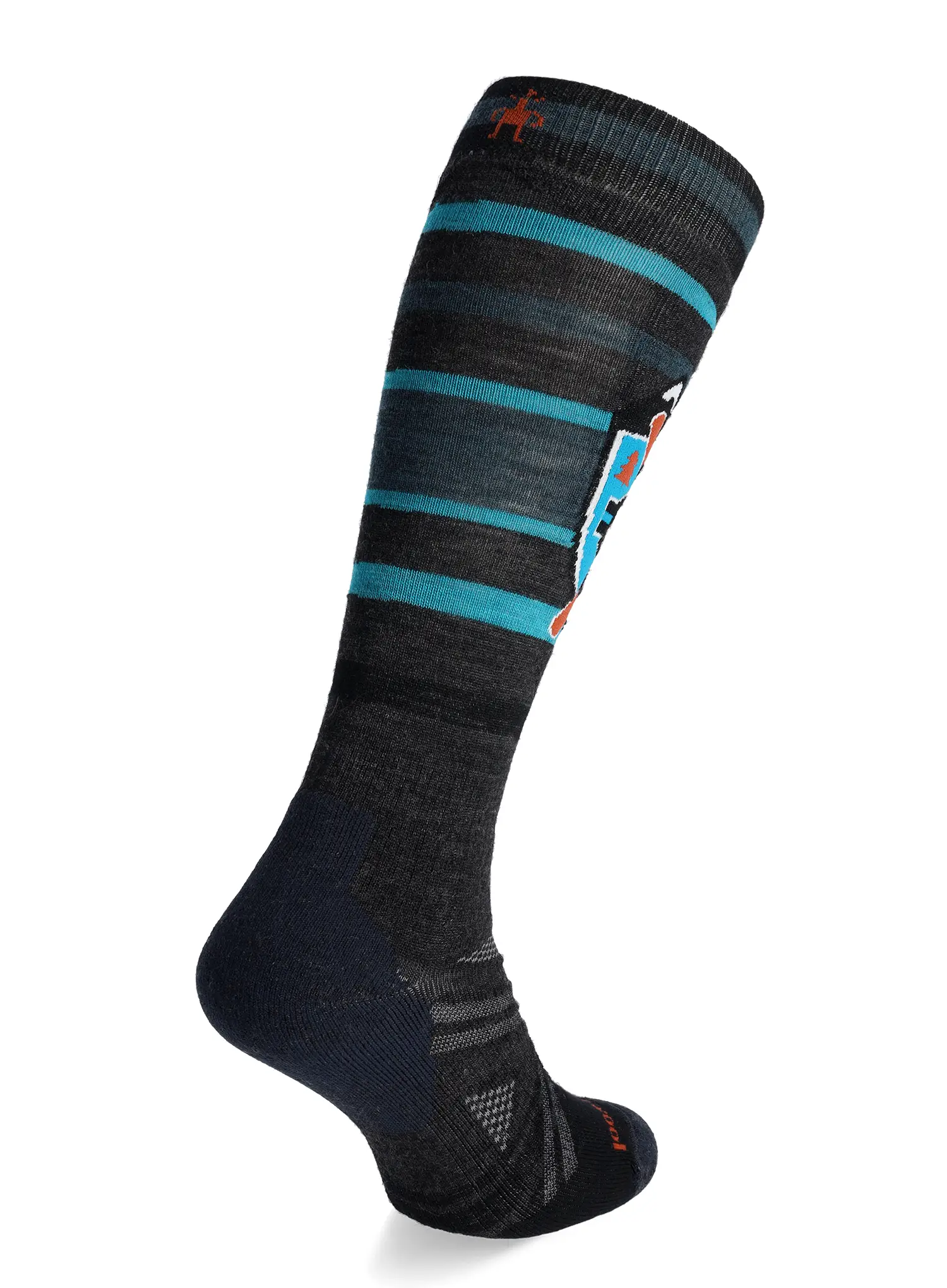 Lyžařské ponožky Smartwool Ski FC Alpine Edge Socks - charcoal