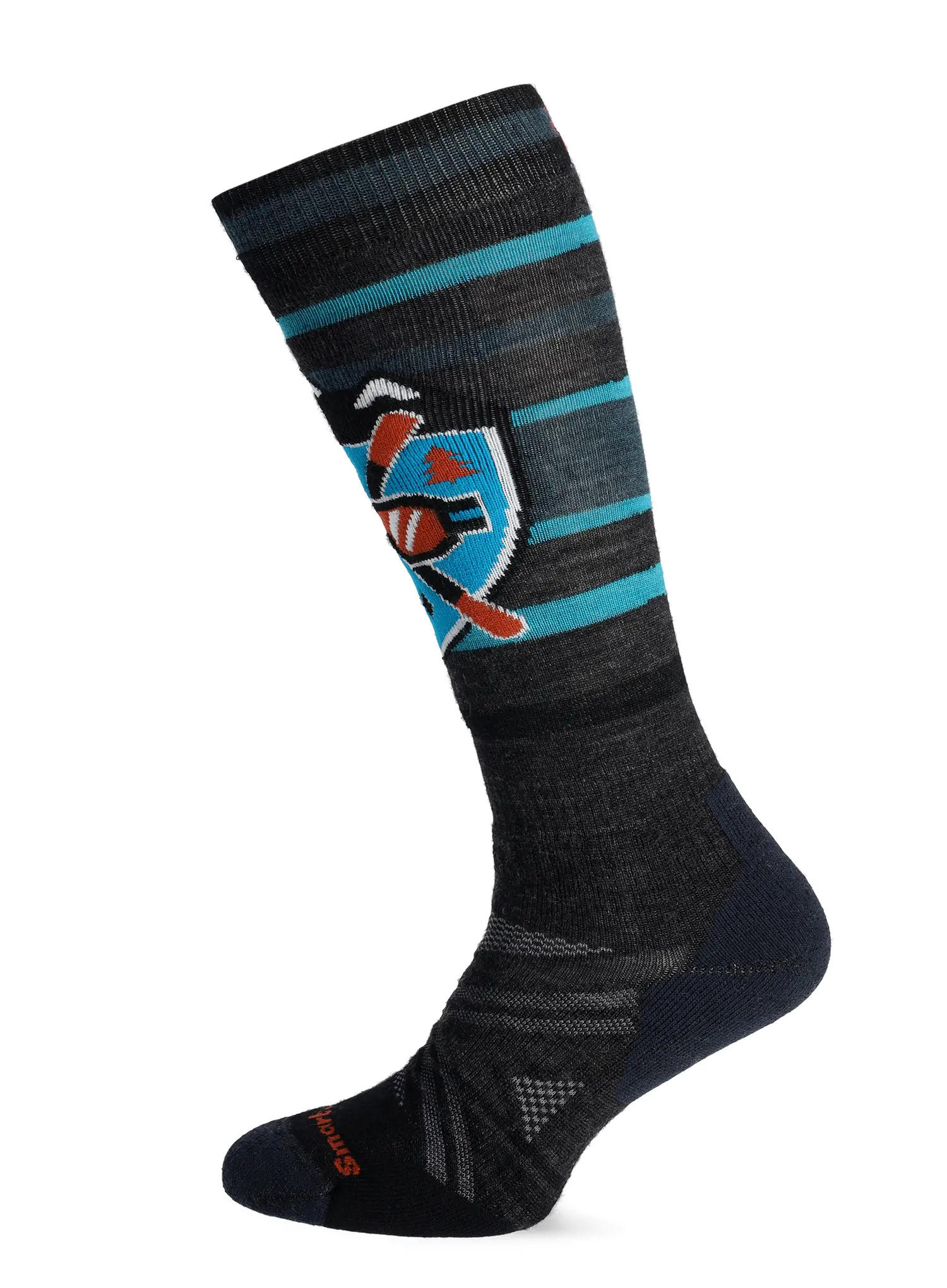 Lyžařské ponožky Smartwool Ski FC Alpine Edge Socks - charcoal