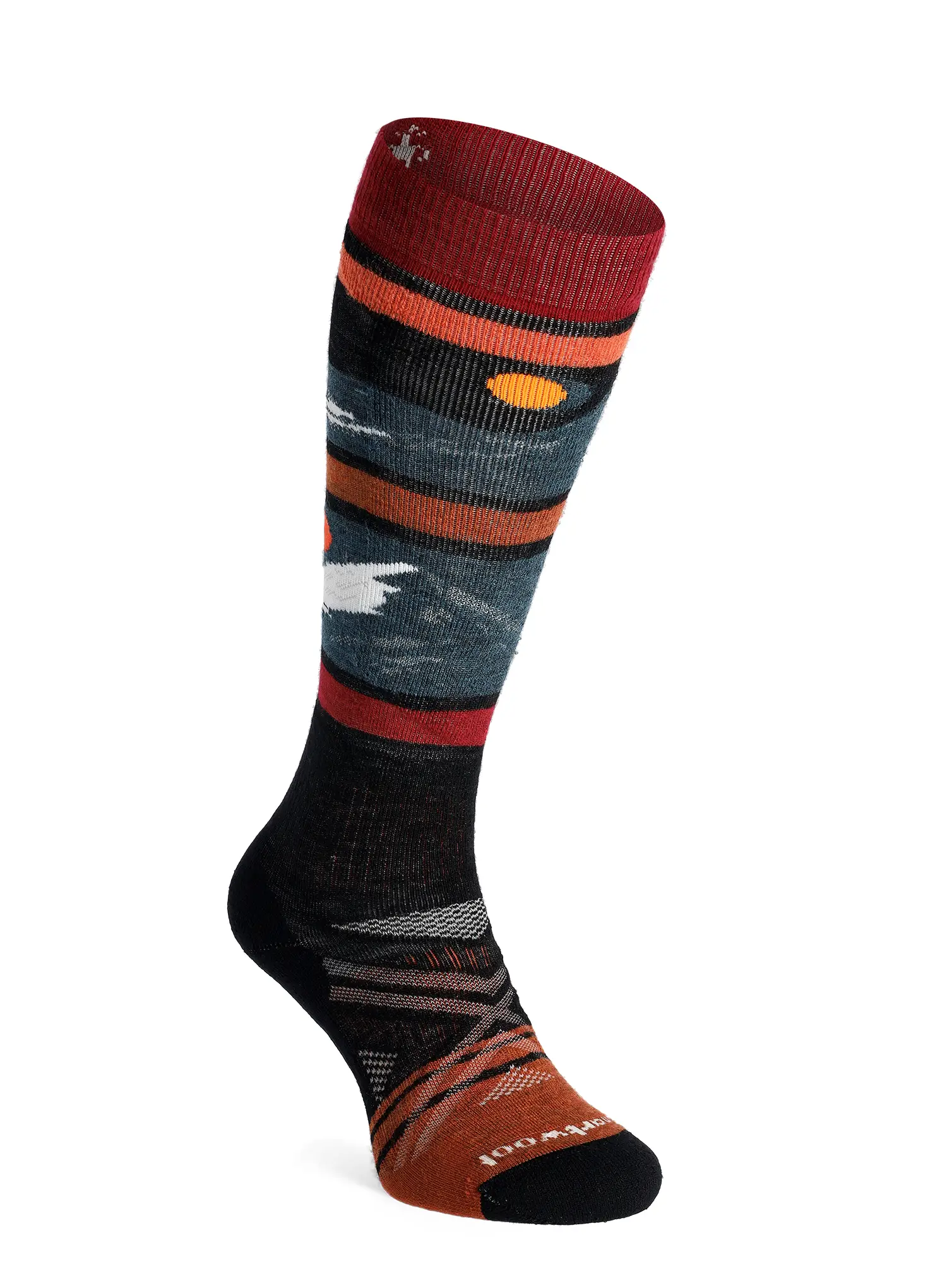 Lyžařské ponožky Smartwool Ski Full Cushion Midnight Ski Pattern OTC Socks - black