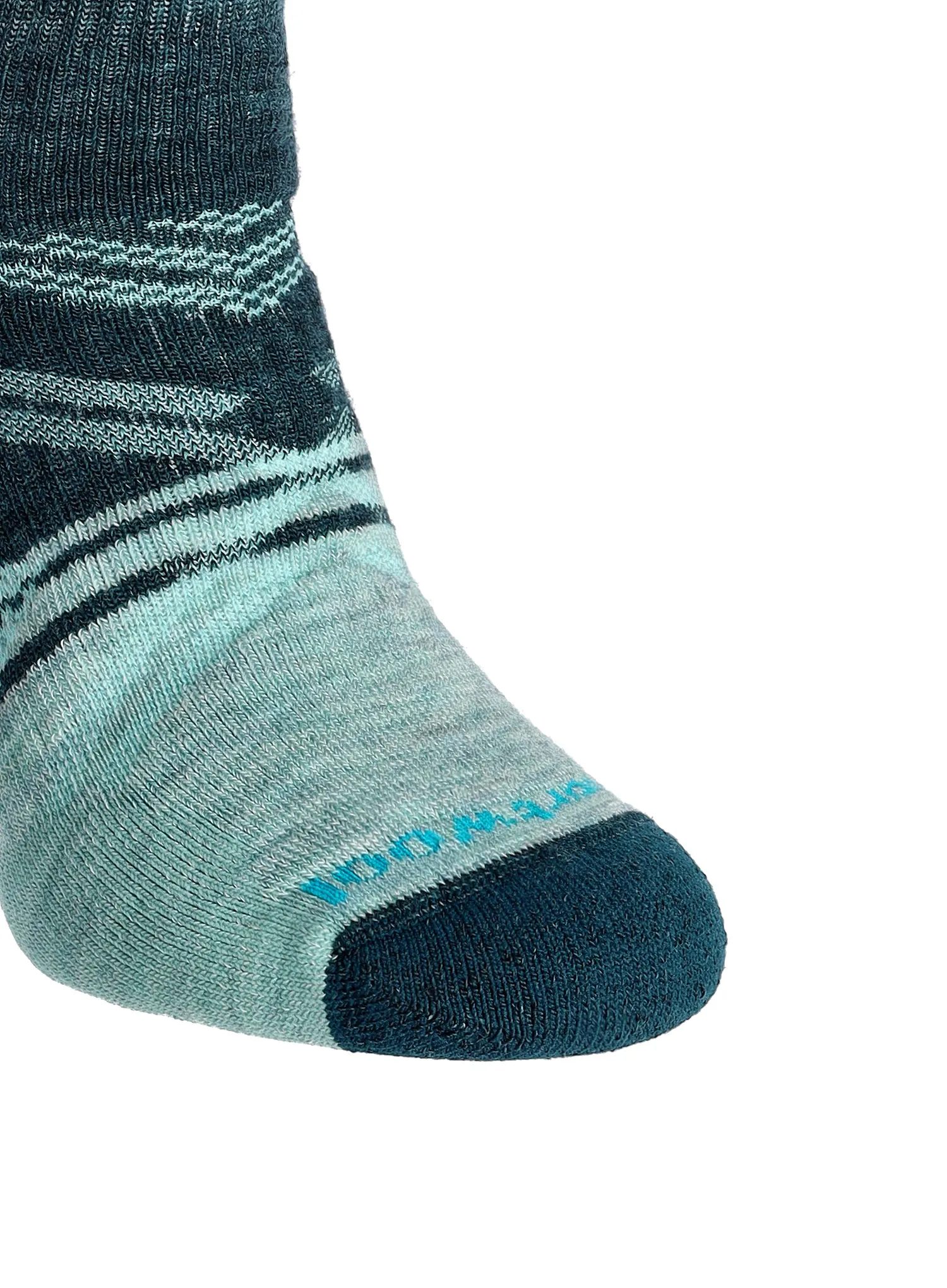 Dámské ponožky Smartwool Ski Full Cushion Snowpocalypse Pattern OTC - frosty green