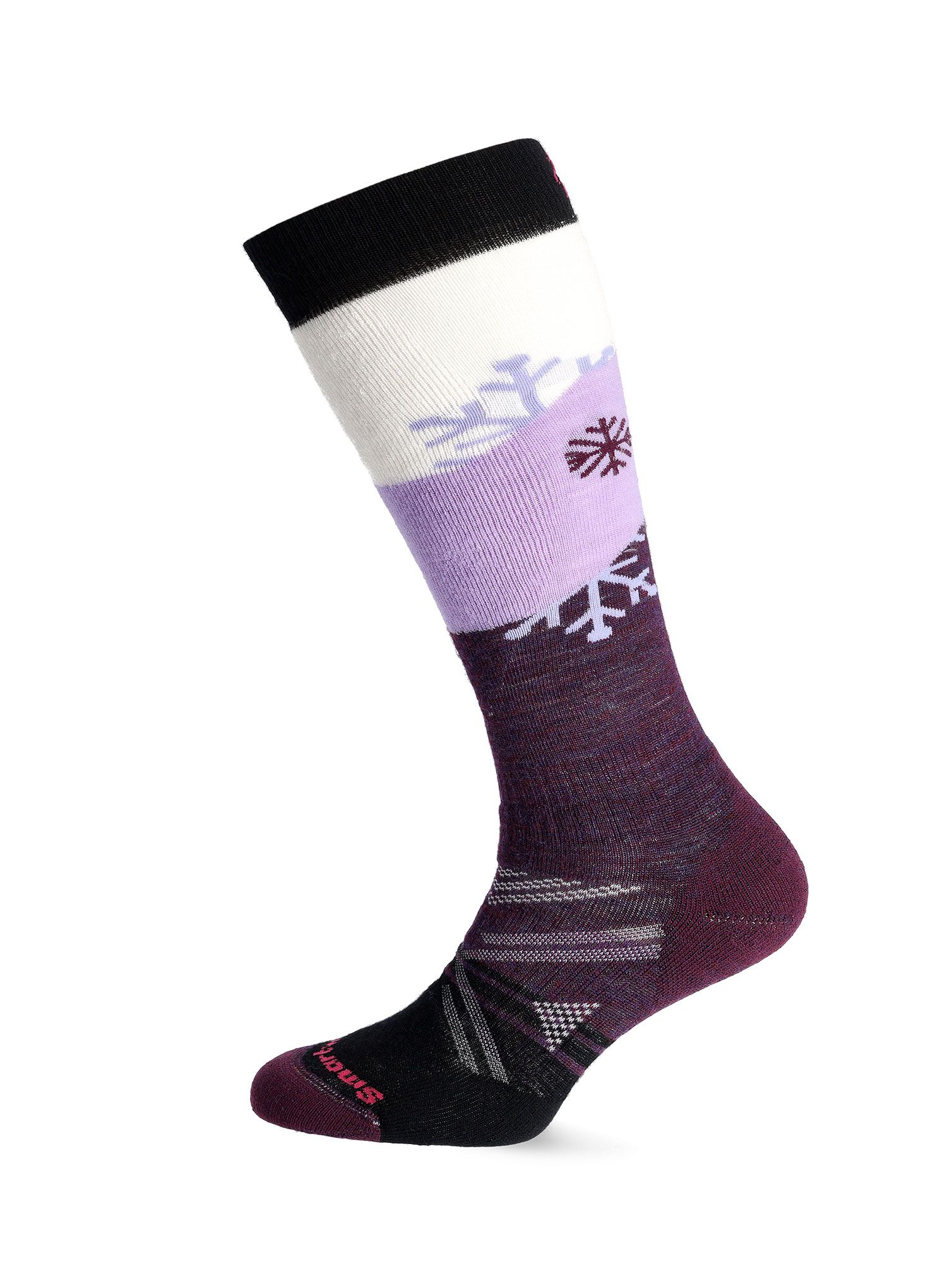 Dámské ponožky Smartwool Ski Full Cushion Snowpocalypse Pattern OTC  - purple iris