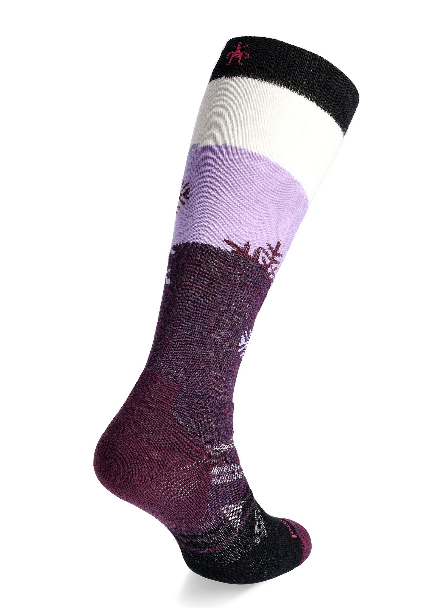 Dámské ponožky Smartwool Ski Full Cushion Snowpocalypse Pattern OTC  - purple iris