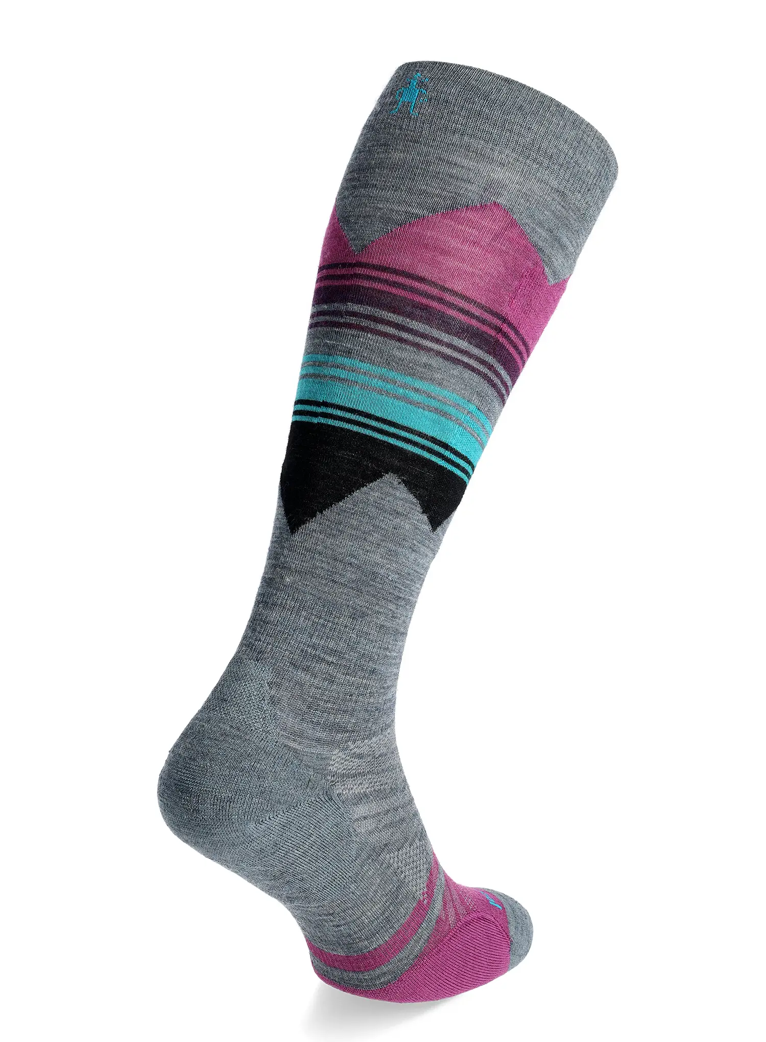 Dámské ponožky Smartwool Ski TC Pattern OTC Socks - pewter blue