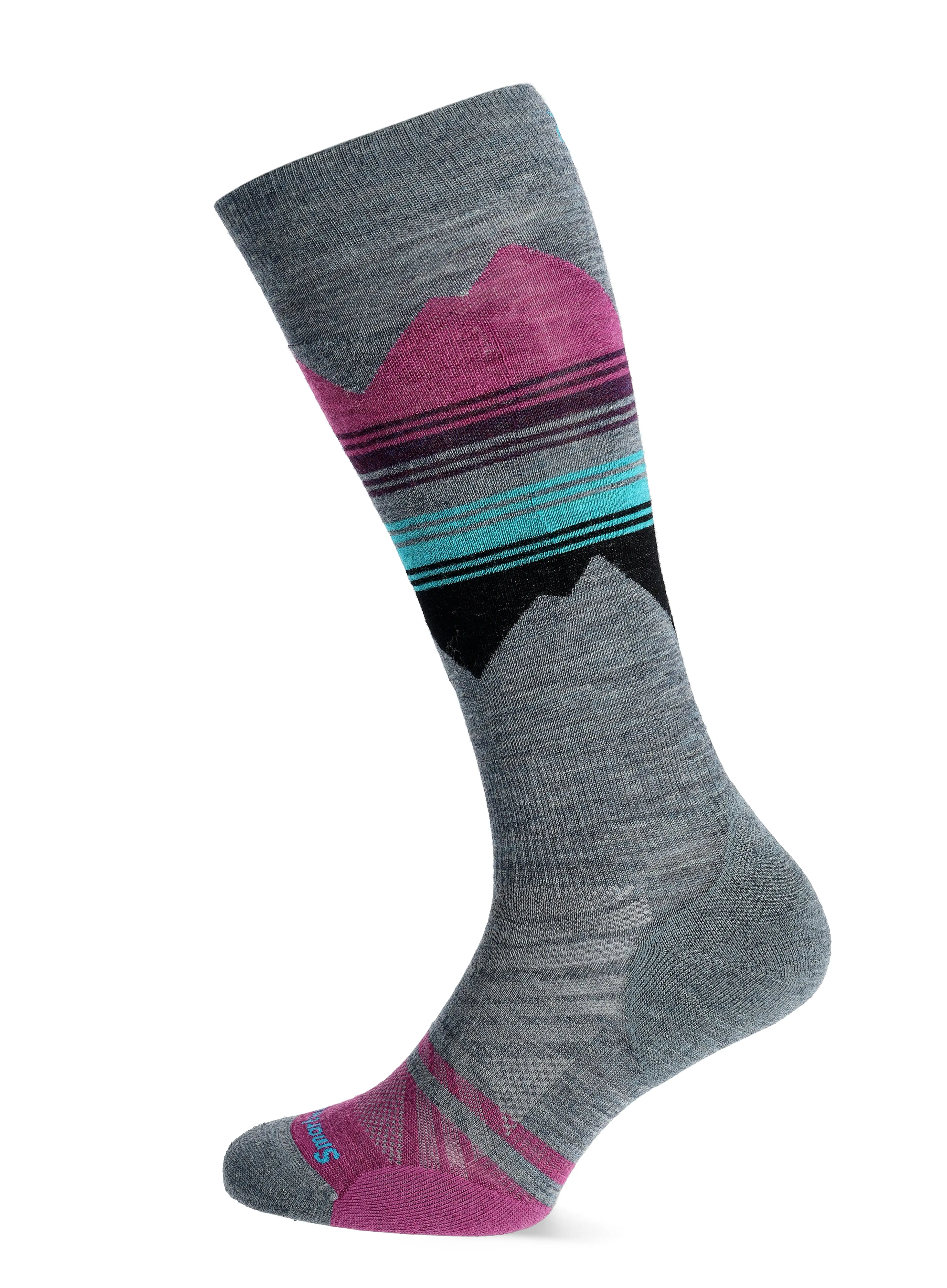 Dámské ponožky Smartwool Ski TC Pattern OTC Socks - pewter blue