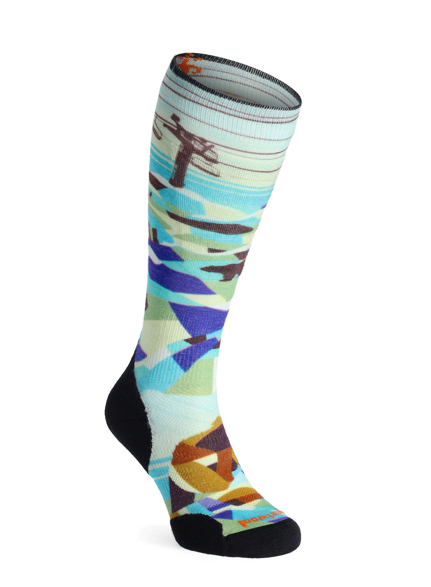 Merino ponožky Smartwool Ski Targeted Cushion Bear Country Print OTC  - capri