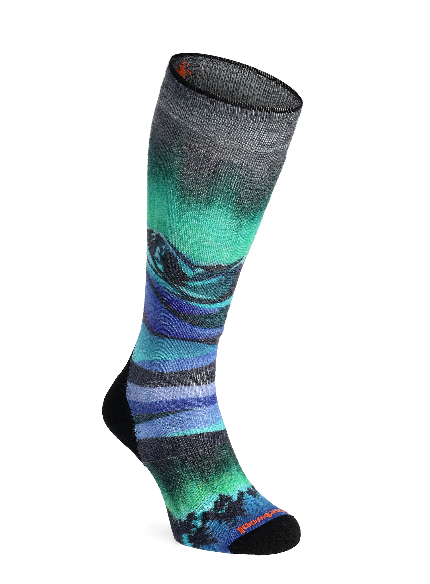 Dámské ponožky Smartwool Ski Targeted Cushion Compression Print OTC Socks - black