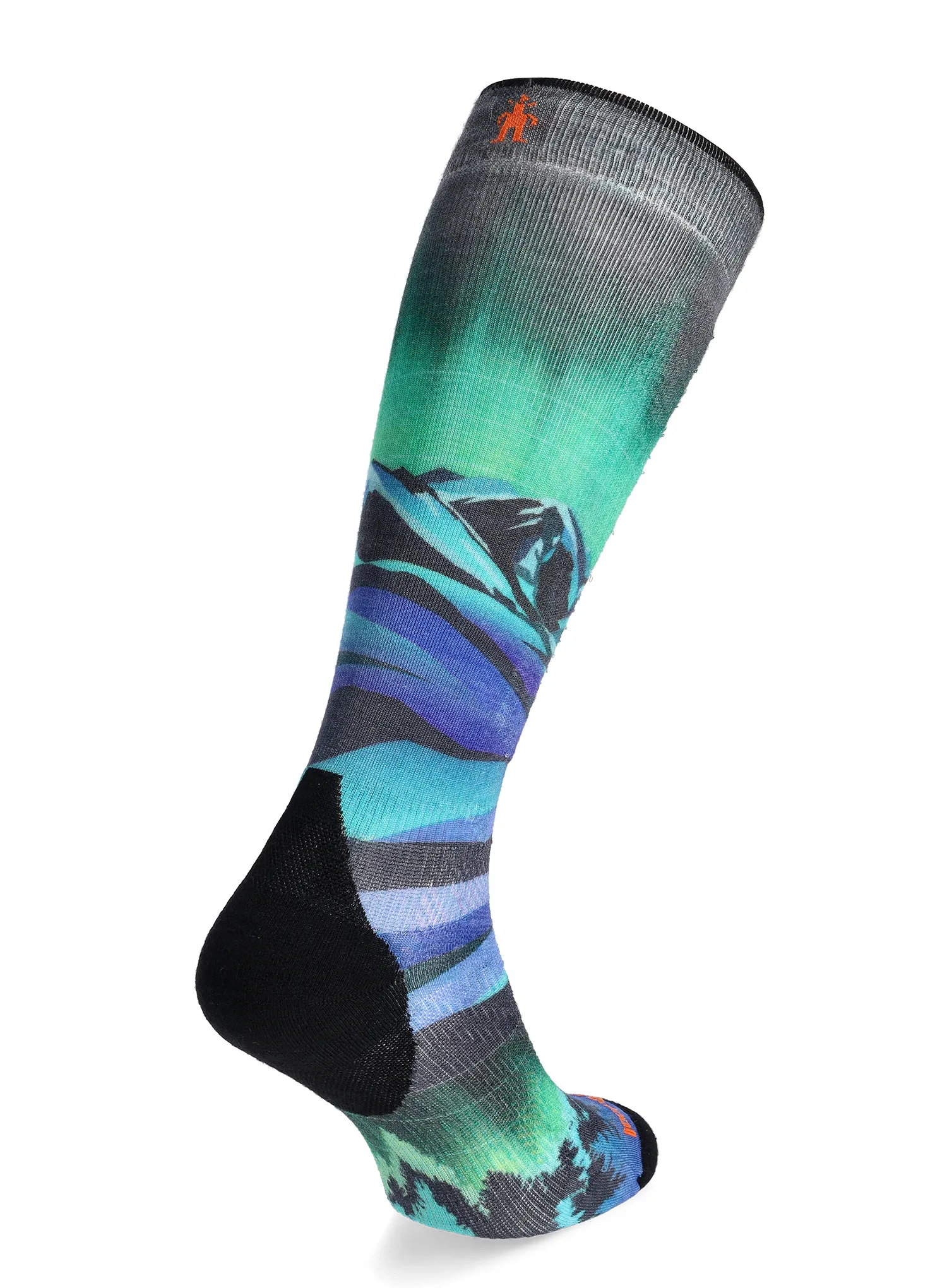 Dámské ponožky Smartwool Ski Targeted Cushion Compression Print OTC Socks - black