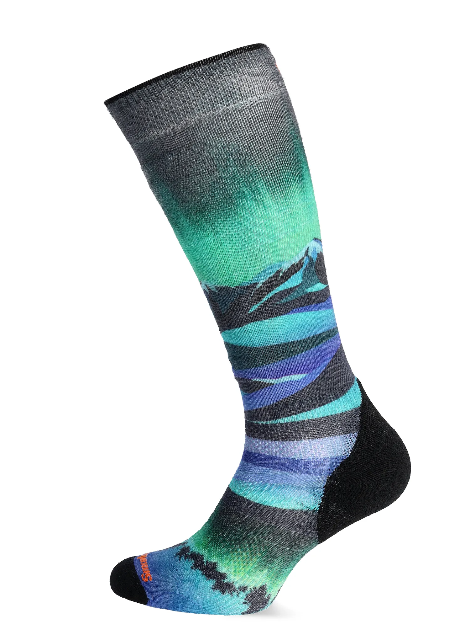 Dámské ponožky Smartwool Ski Targeted Cushion Compression Print OTC Socks - black