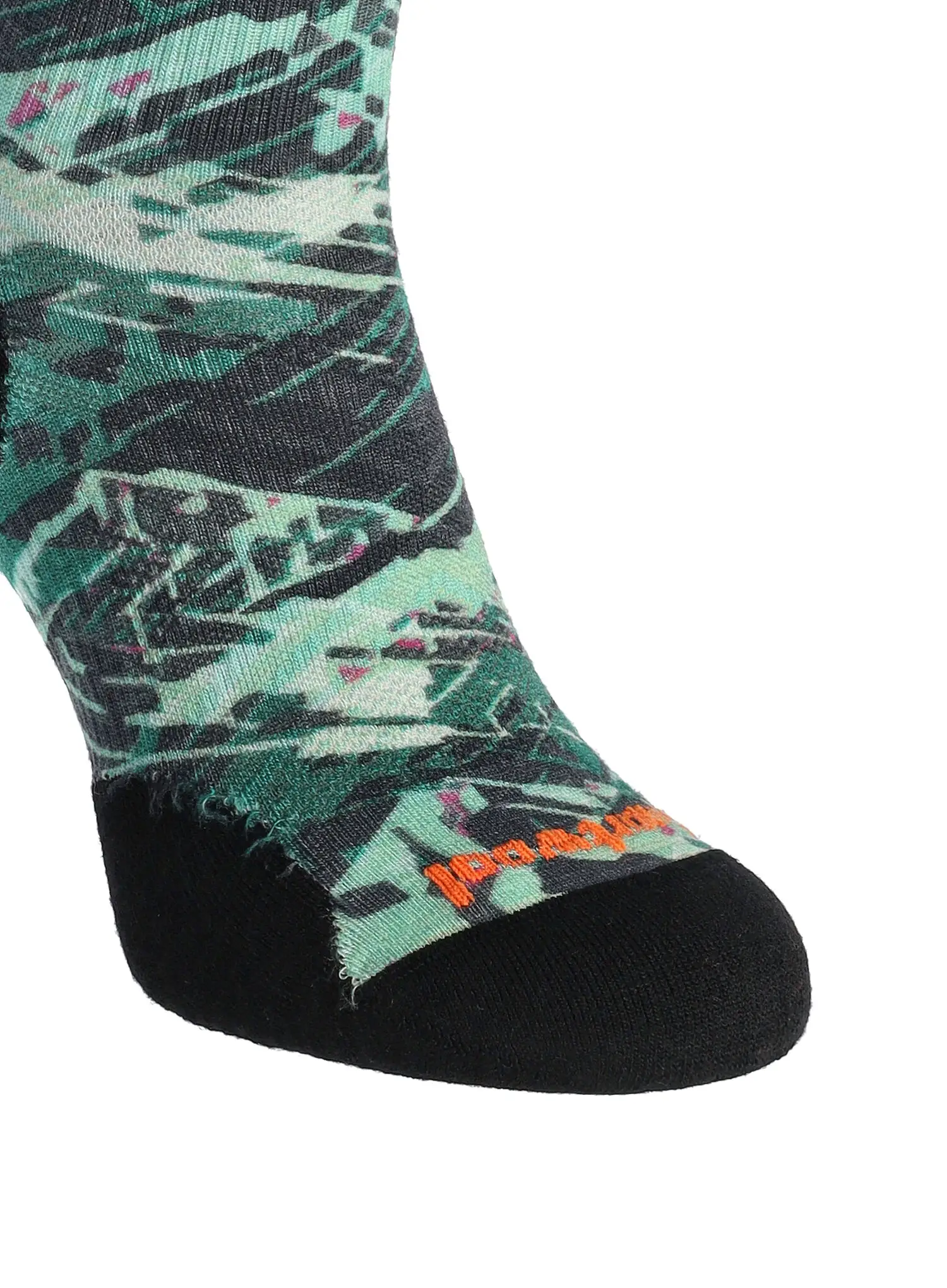 Lyžařské ponožky Smartwool Ski Targeted Cushion Green Slopes Print OTC  Socks - black