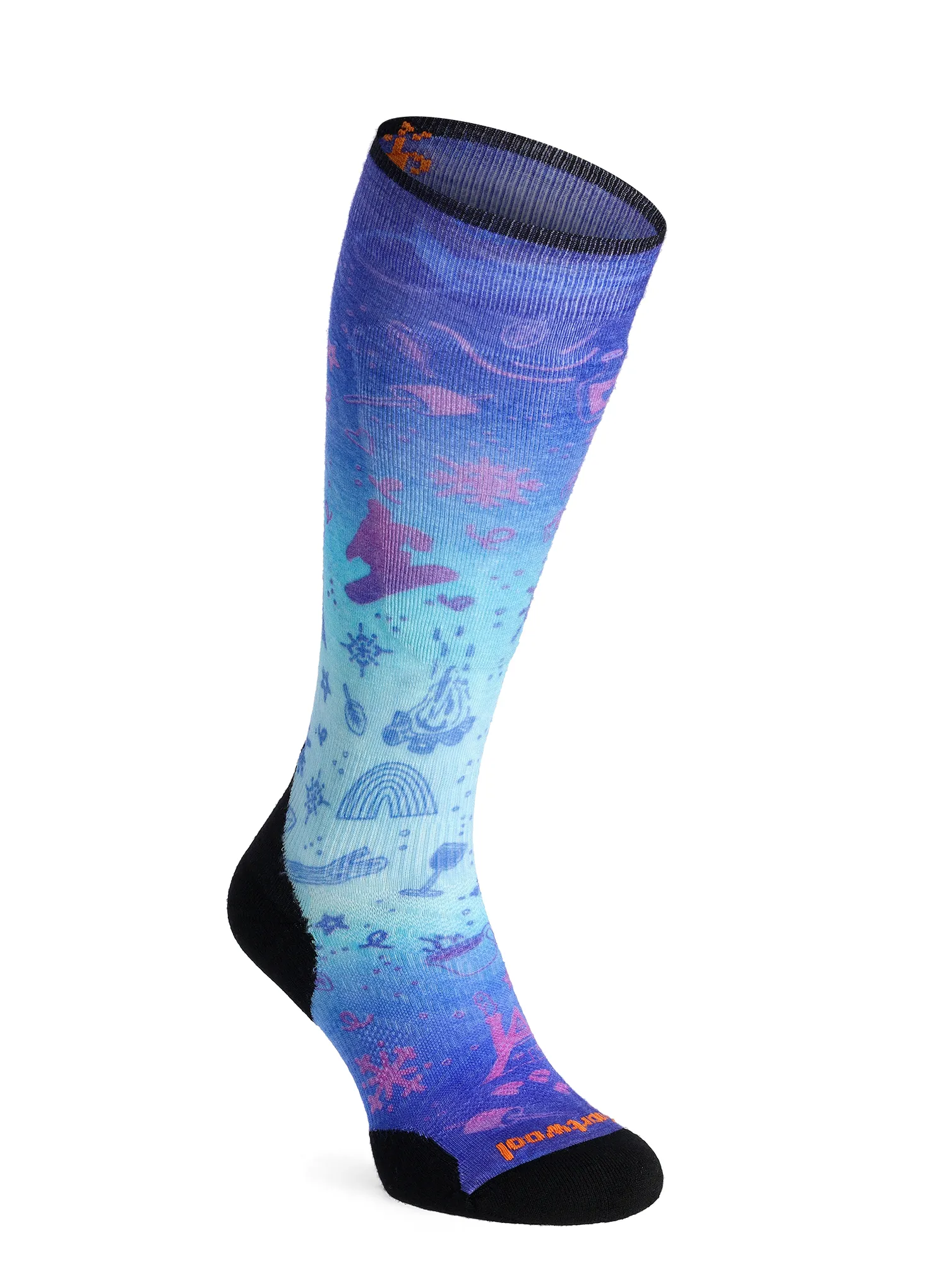 Lyžařské ponožky Smartwool Ski Targeted Cushion Nature Doodles Print OTC Socks - capri
