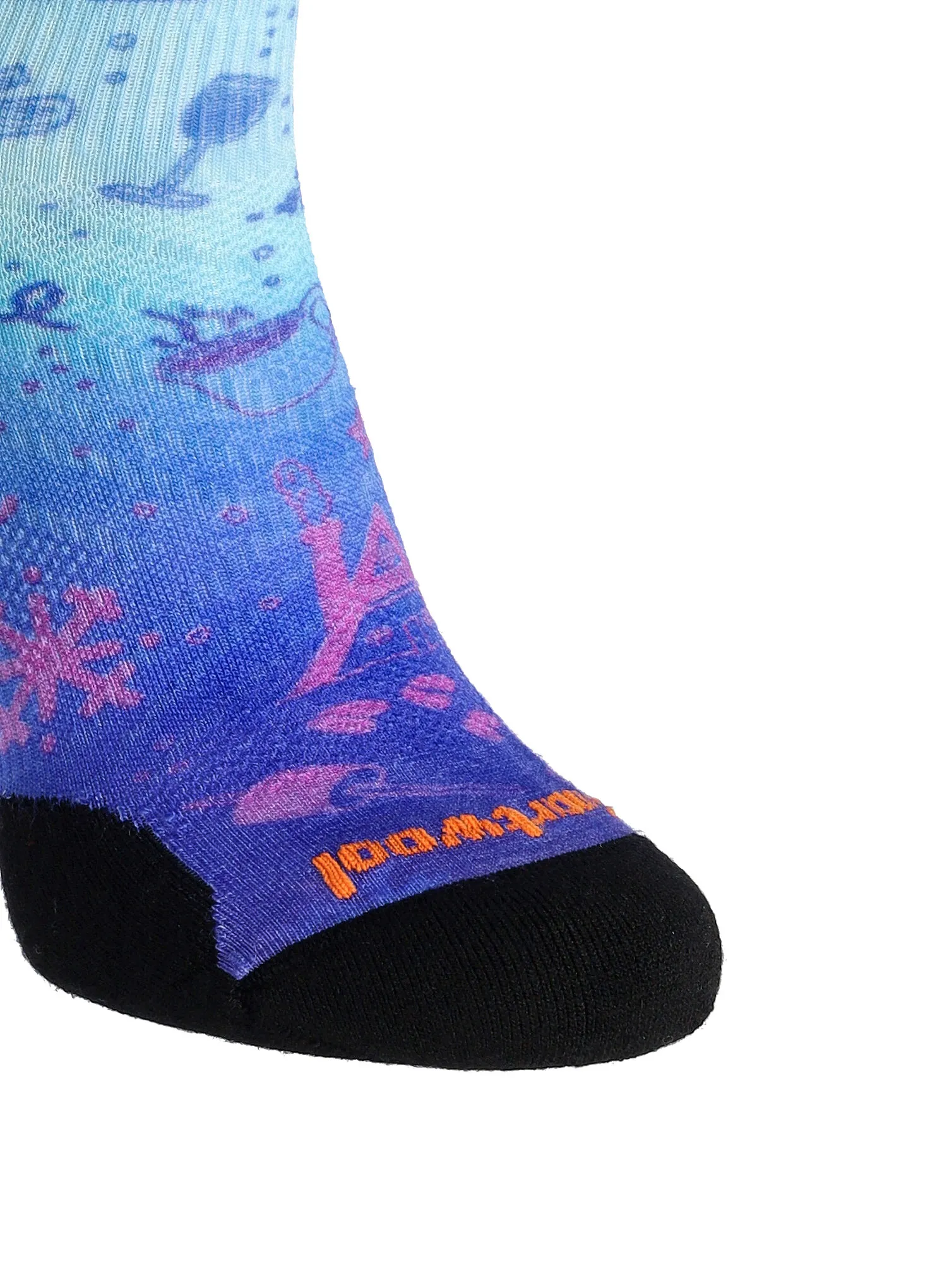 Lyžařské ponožky Smartwool Ski Targeted Cushion Nature Doodles Print OTC Socks - capri