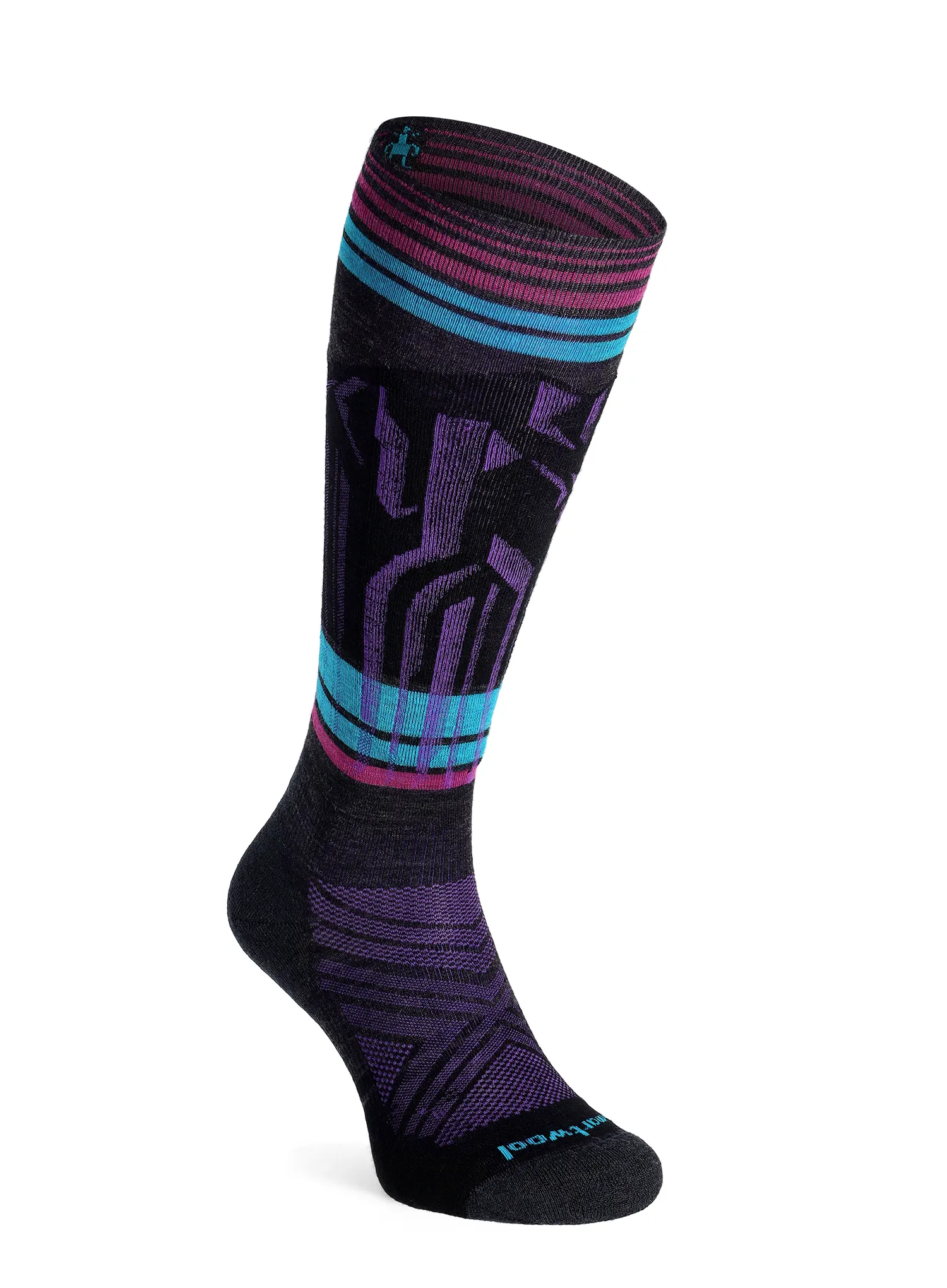 Lyžařské ponožky Smartwool Ski Targeted Cushion Summit Shot OTC Socks - charcoal
