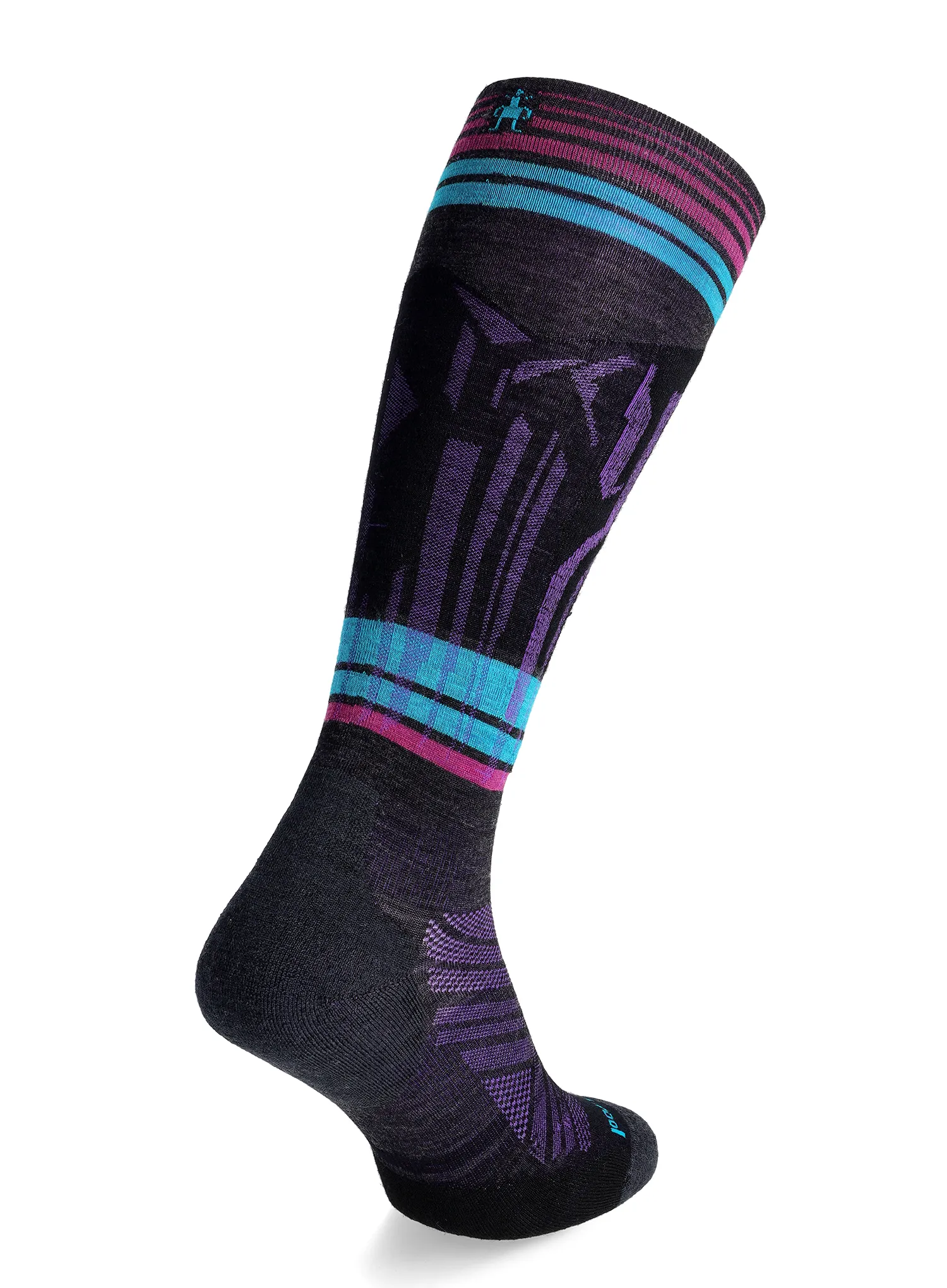 Lyžařské ponožky Smartwool Ski Targeted Cushion Summit Shot OTC Socks - charcoal