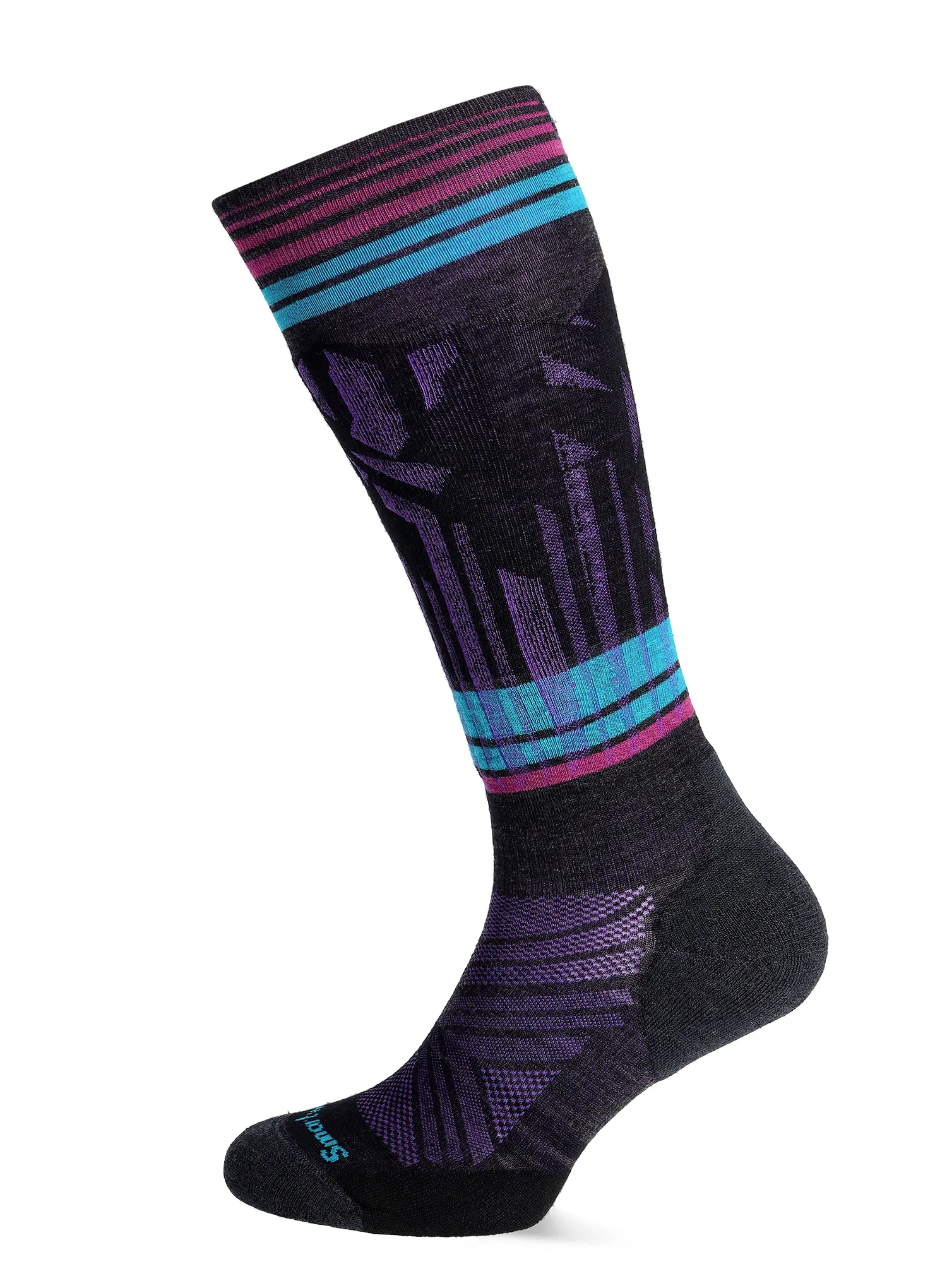 Lyžařské ponožky Smartwool Ski Targeted Cushion Summit Shot OTC Socks - charcoal