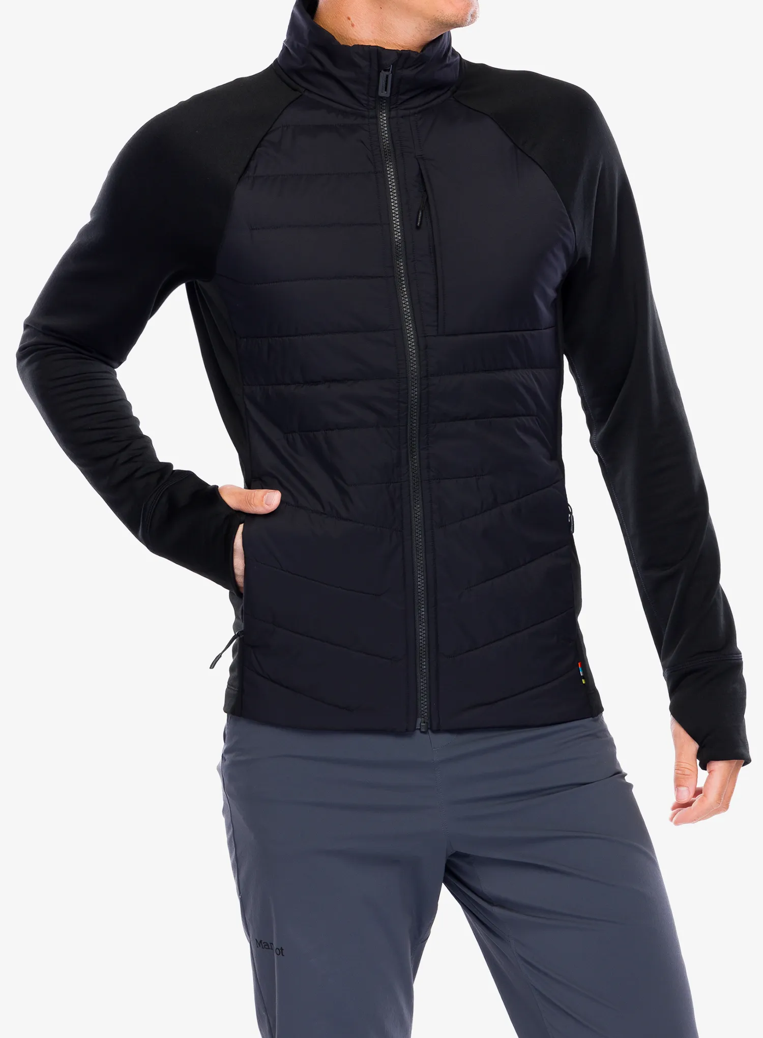 Hybridní bunda Smartwool Smartloft Jacket - black